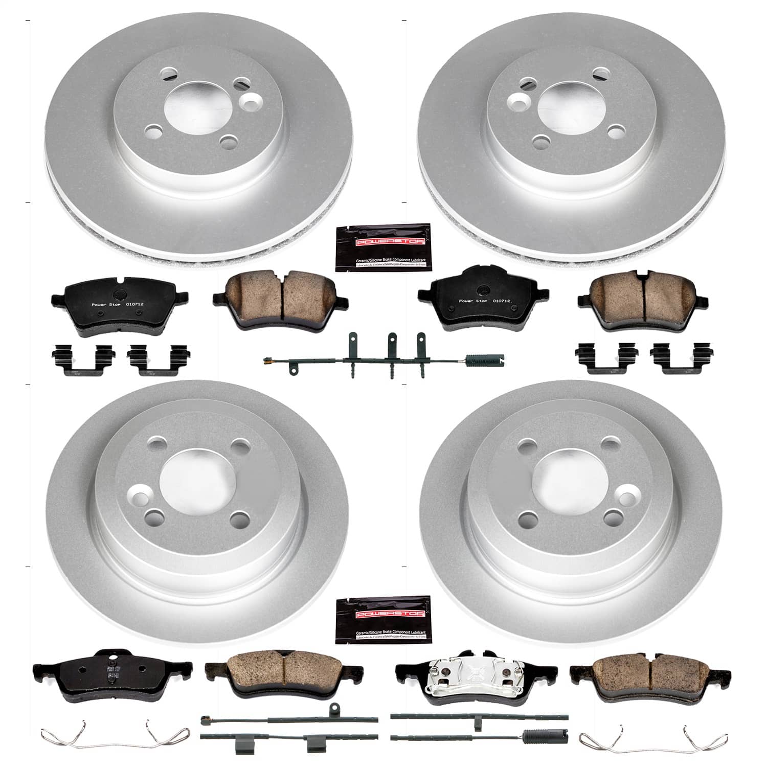 Power Stop - CRK6299 - Front and Rear - Disc Brake Pad and Rotor Kit