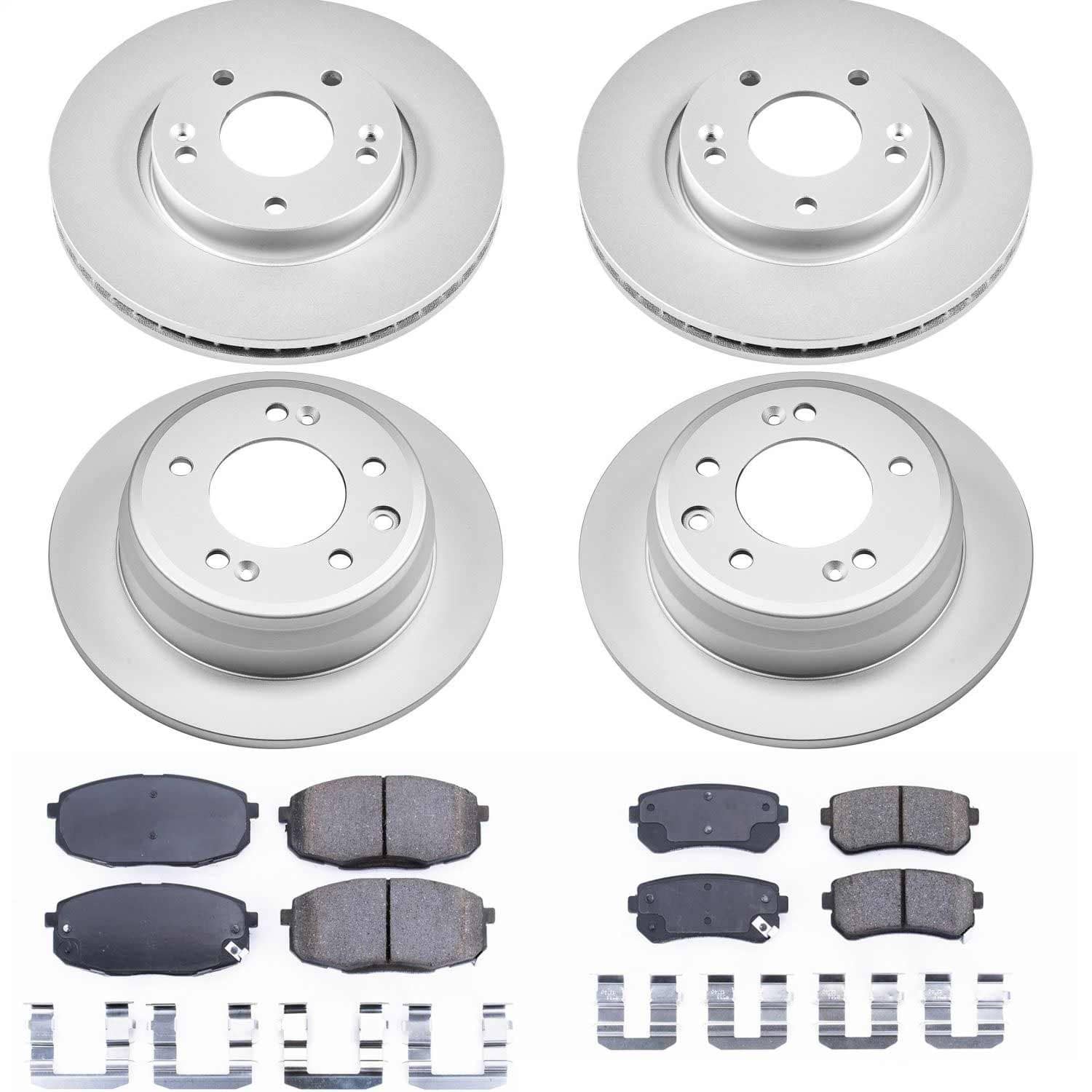 Power Stop - CRK6302 - Front and Rear - Disc Brake Pad and Rotor Kit