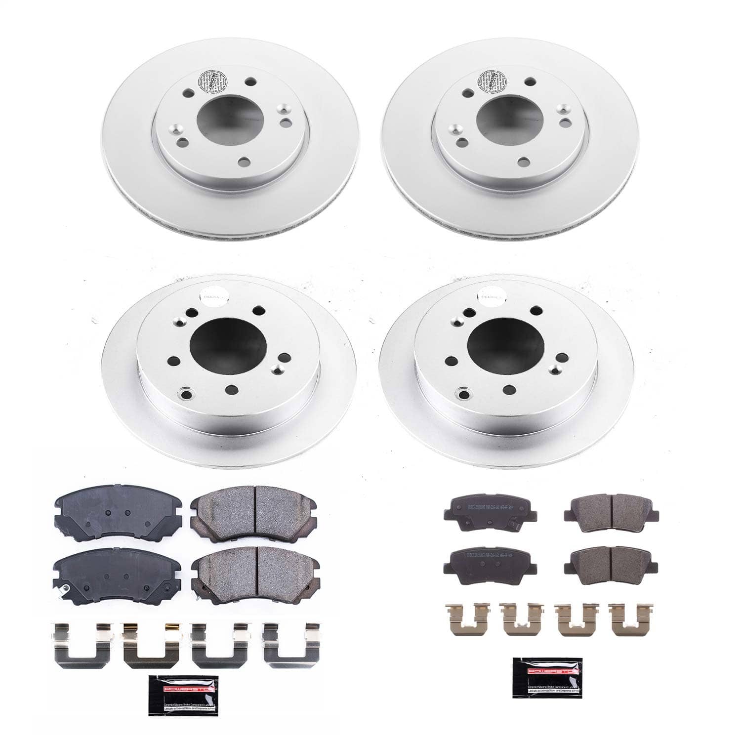Power Stop - CRK6310 - Front and Rear - Disc Brake Pad and Rotor Kit