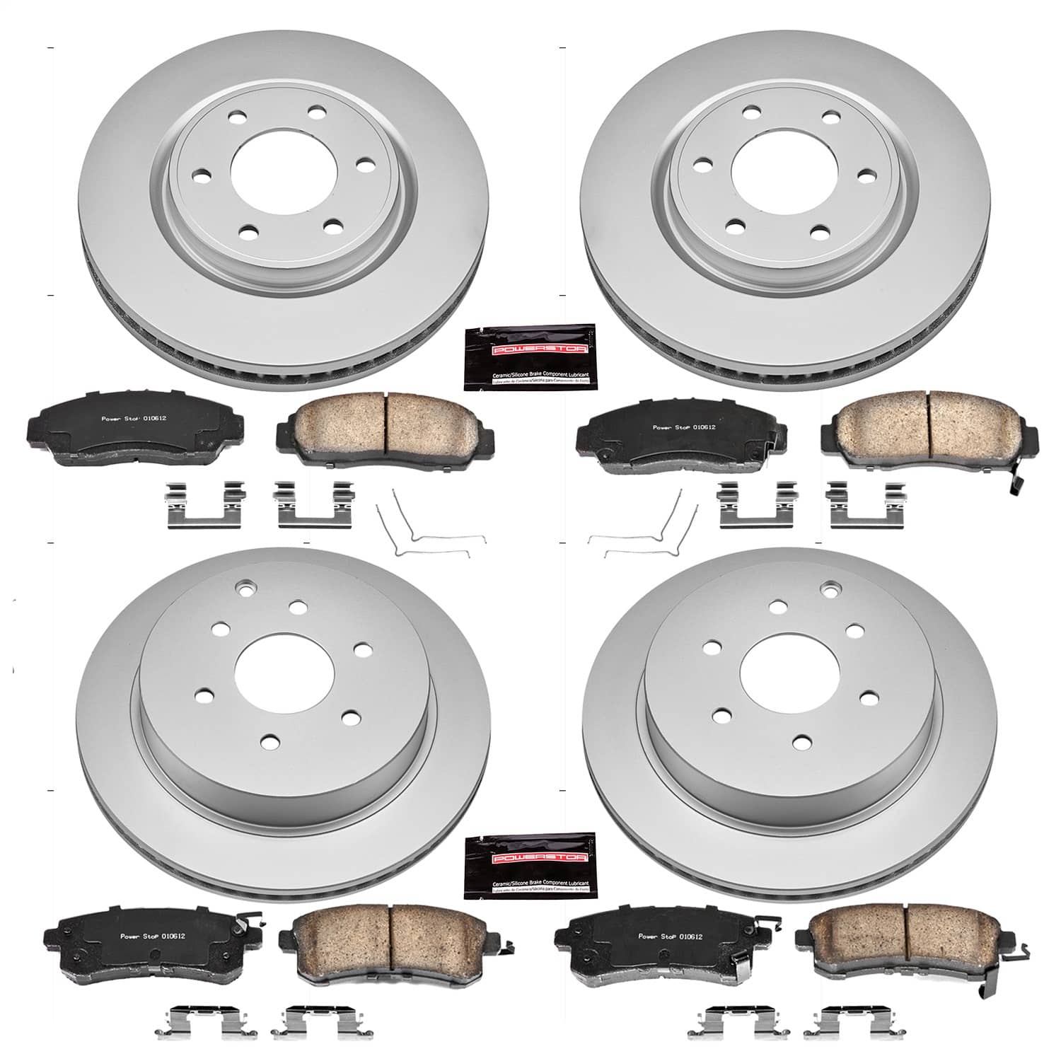 Power Stop - CRK6322 - Front and Rear - Disc Brake Pad and Rotor Kit