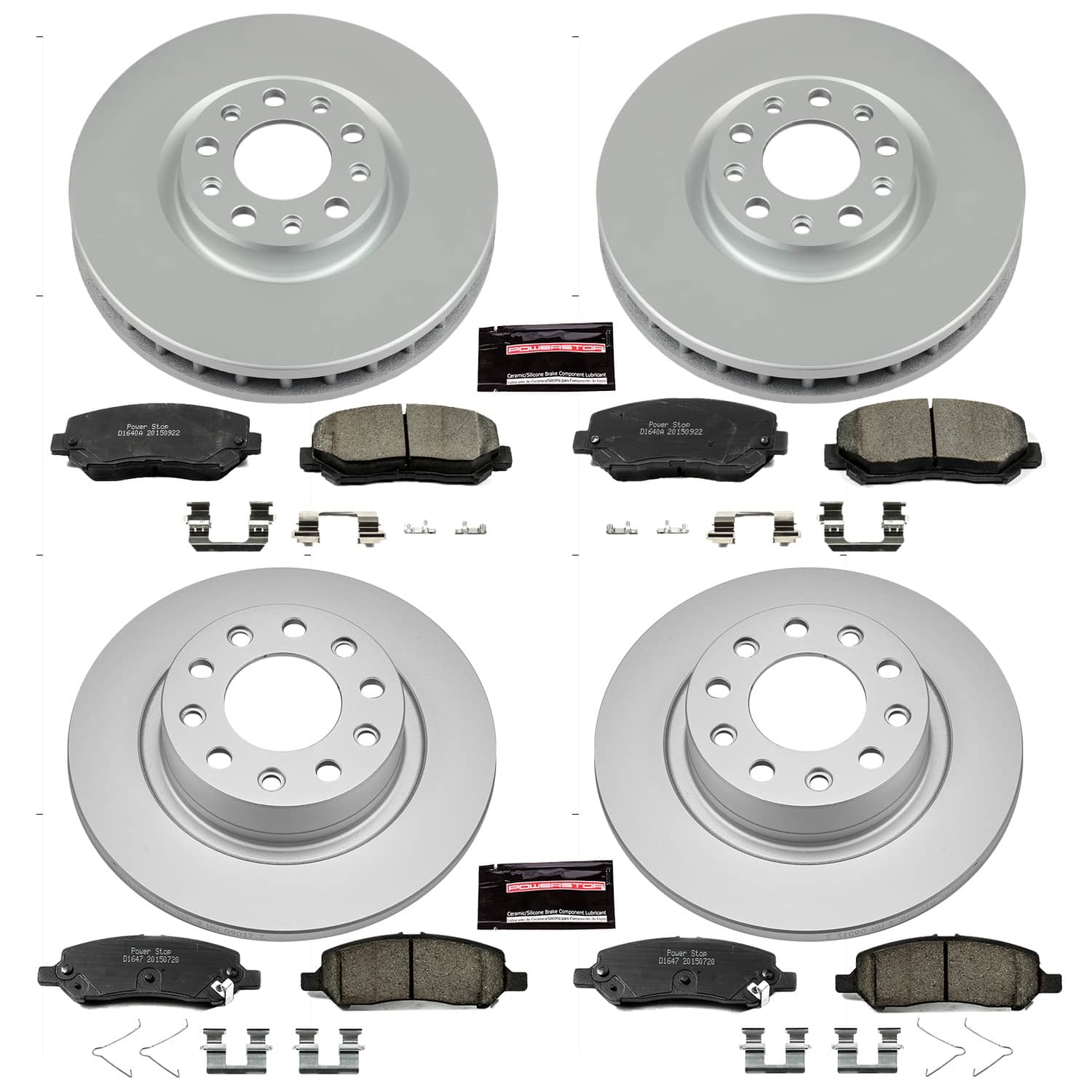 Power Stop - CRK6373 - Front and Rear - Disc Brake Pad and Rotor Kit
