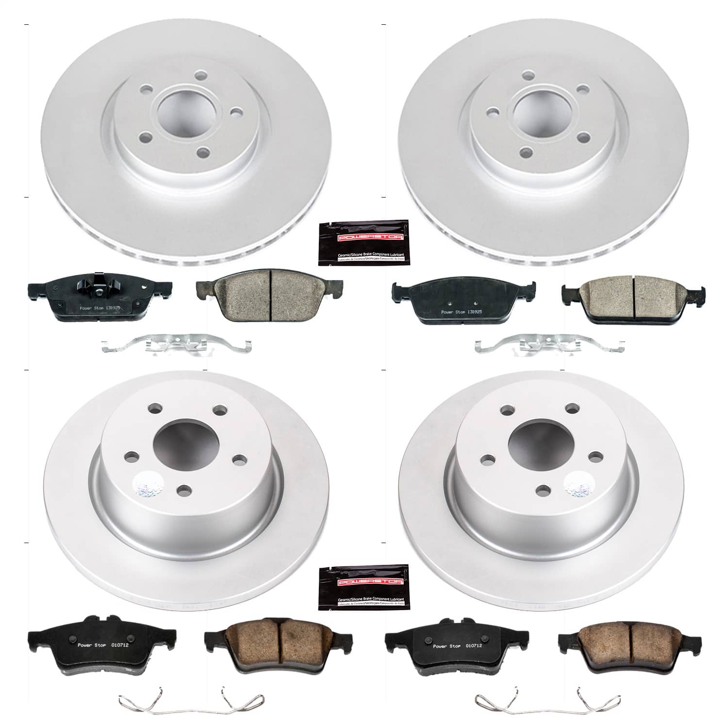 Power Stop - CRK6478 - Front and Rear - Disc Brake Pad and Rotor Kit
