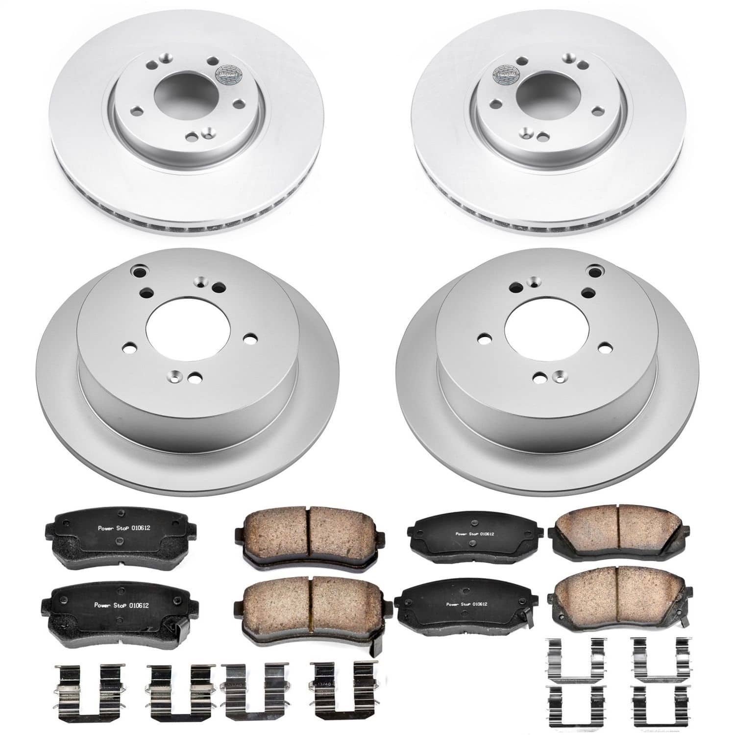 Power Stop - CRK6511 - Front and Rear - Disc Brake Pad and Rotor Kit