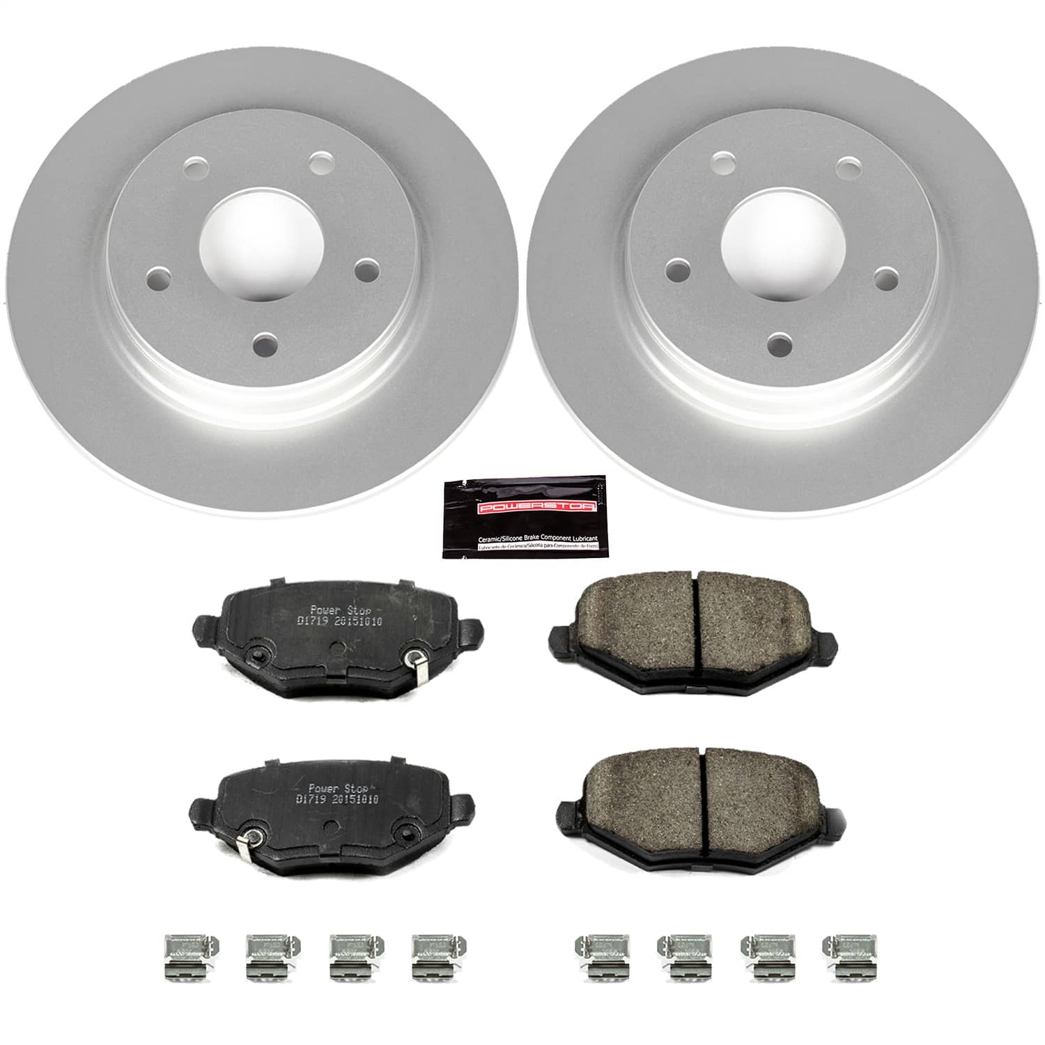 Power Stop - CRK6544 - Rear - Disc Brake Pad and Rotor Kit