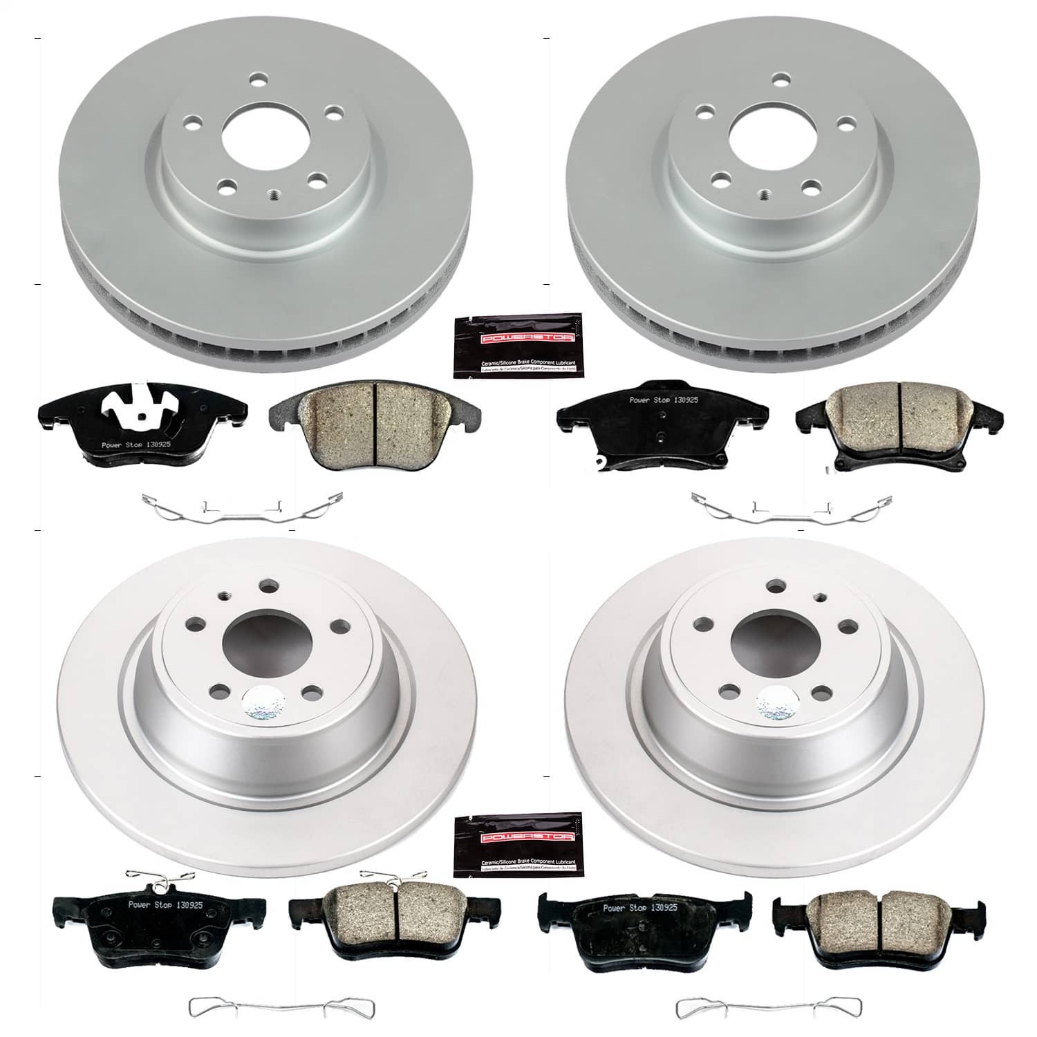 Power Stop - CRK6556 - Front and Rear - Disc Brake Pad and Rotor Kit