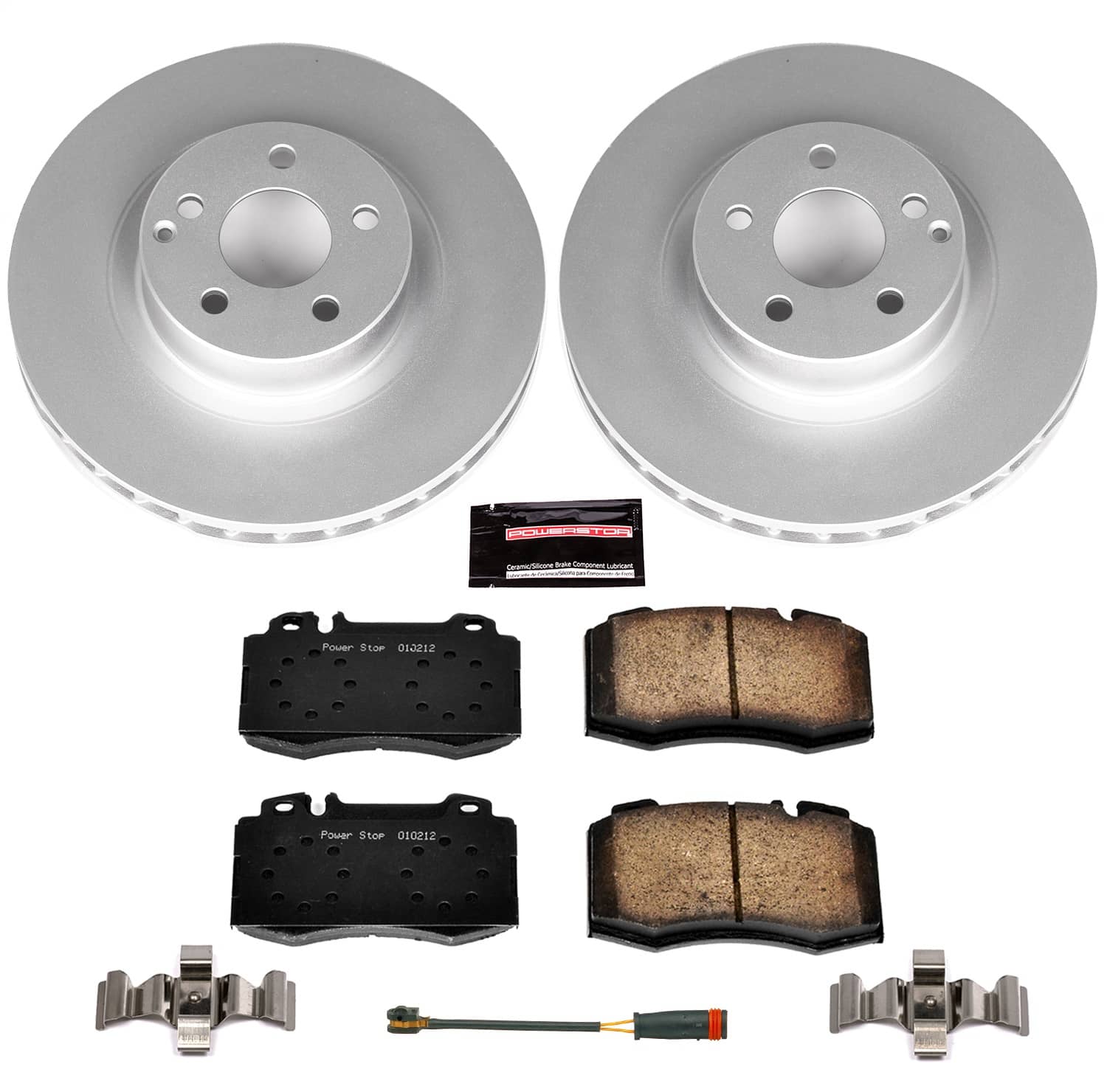 Power Stop - CRK6601 - Front - Disc Brake Pad and Rotor Kit