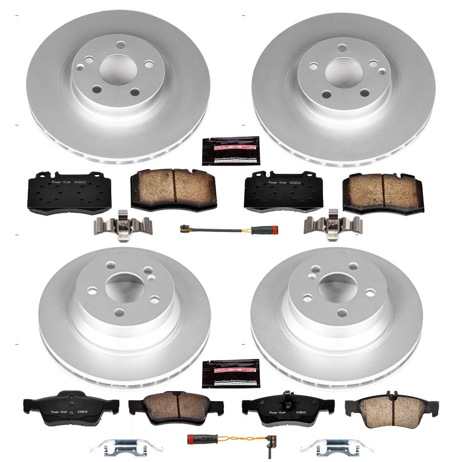 Power Stop - CRK6602 - Front and Rear - Disc Brake Pad and Rotor Kit