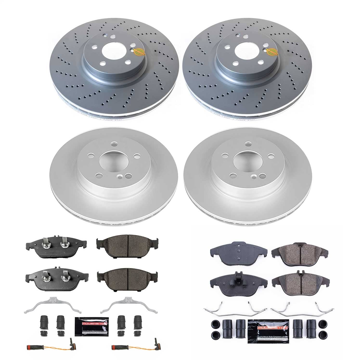 Power Stop - CRK6638 - Front and Rear - Disc Brake Pad and Rotor Kit