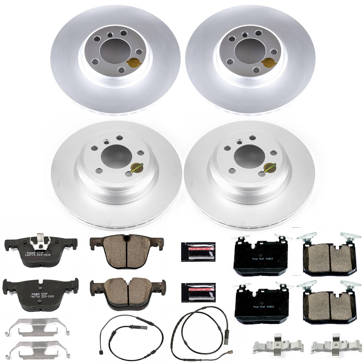 Power Stop - CRK6654 - Front and Rear - Disc Brake Pad and Rotor Kit
