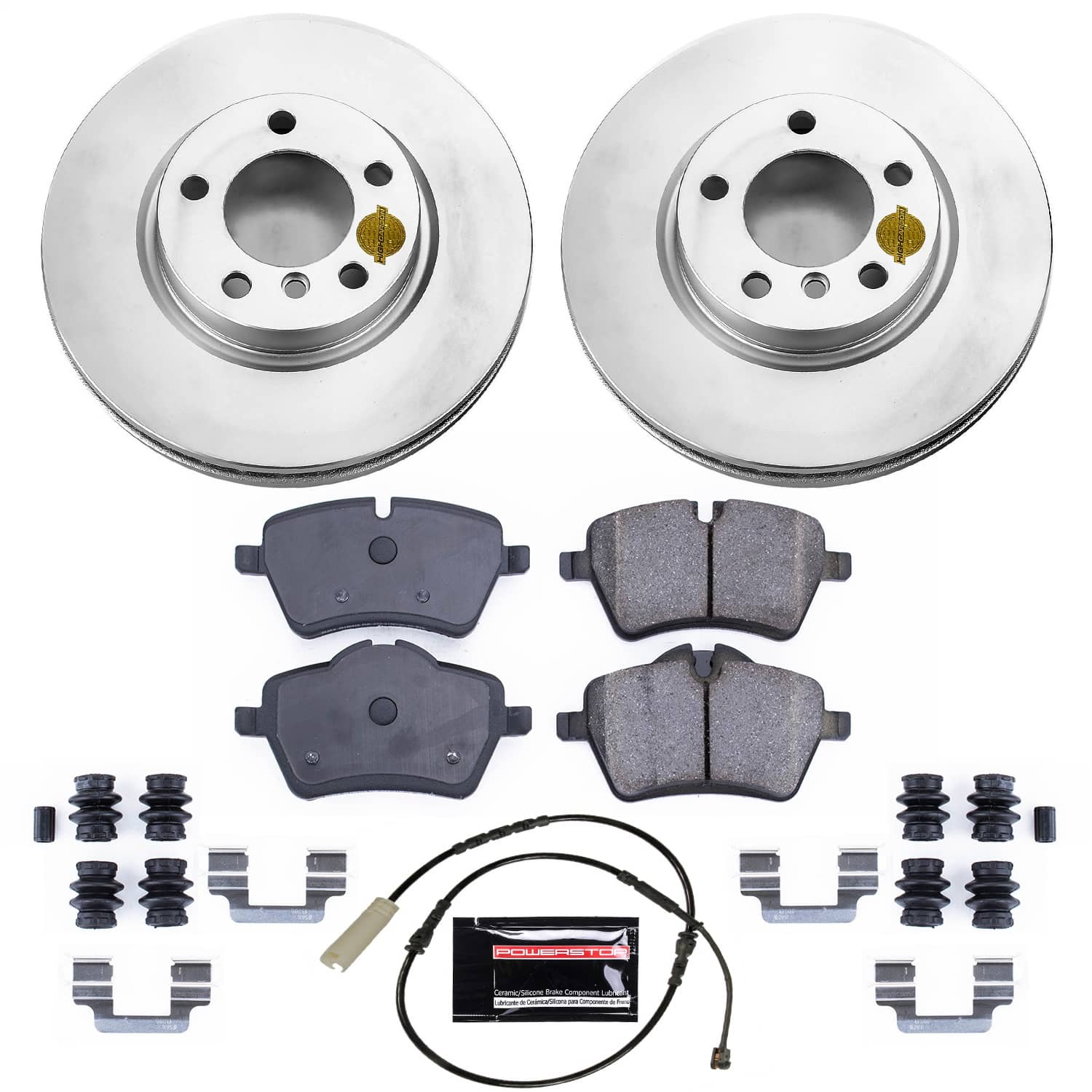 Power Stop - CRK6665 - Front - Disc Brake Pad and Rotor Kit