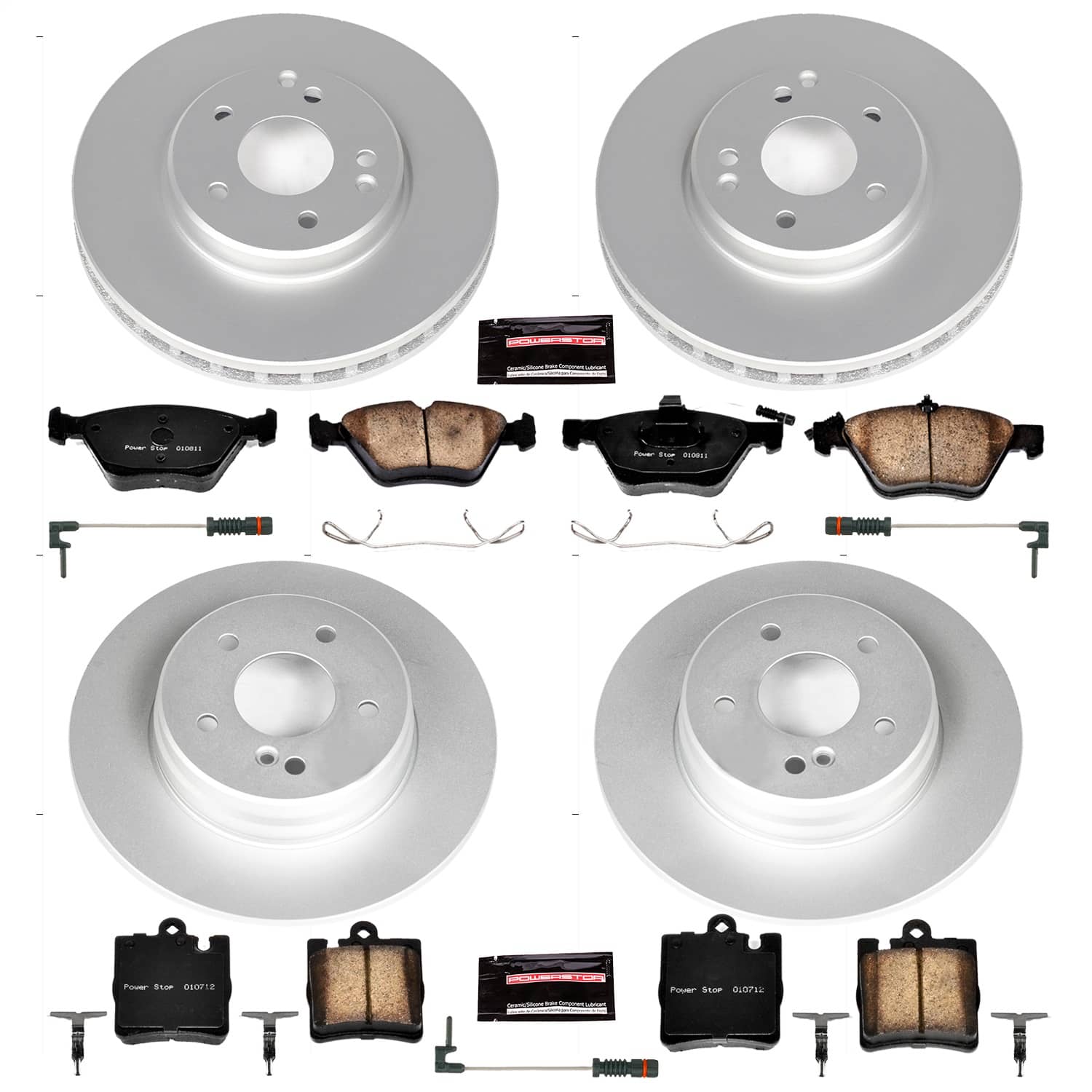 Power Stop - CRK6700 - Front and Rear - Disc Brake Pad and Rotor Kit