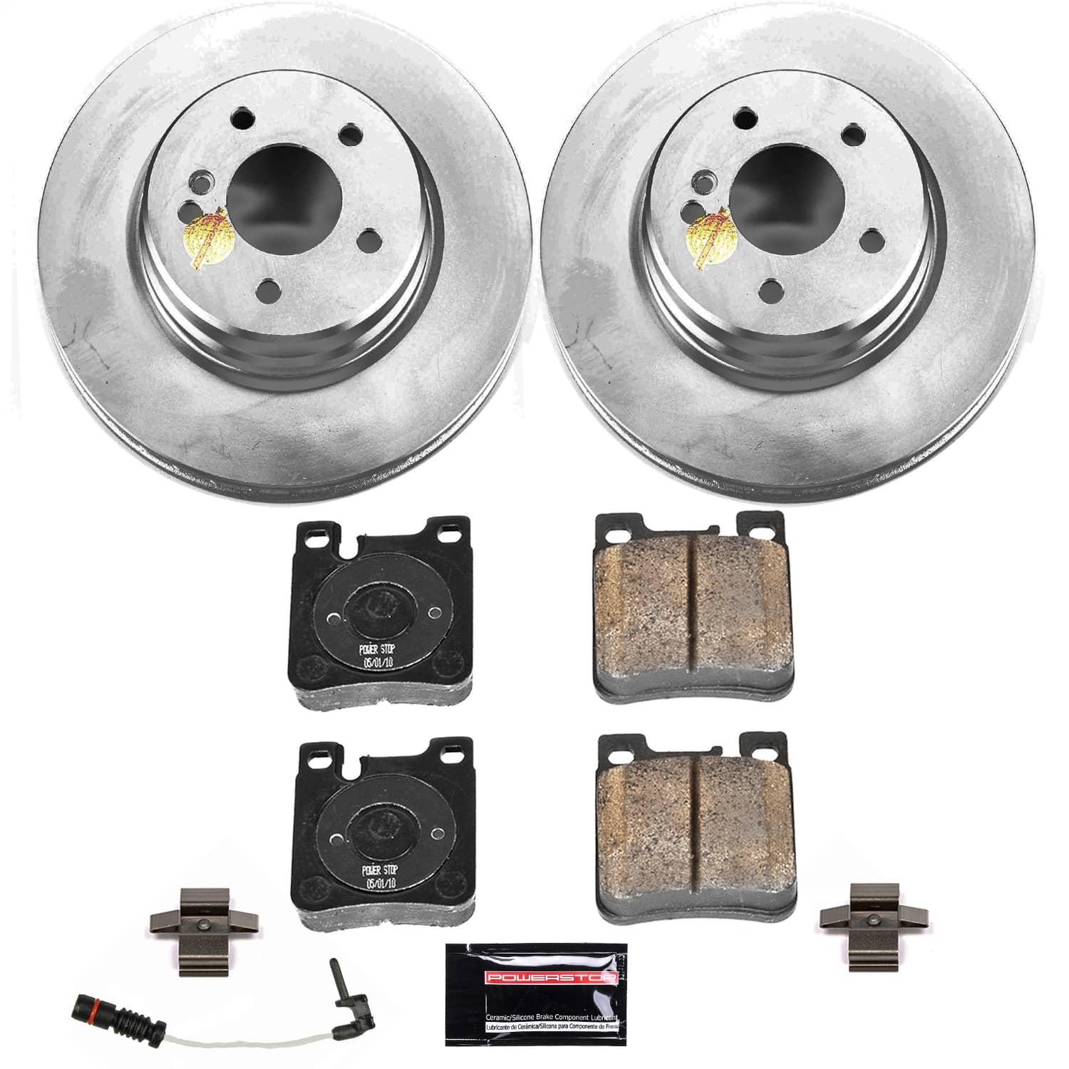 Power Stop - CRK6717 - Rear - Disc Brake Pad and Rotor Kit