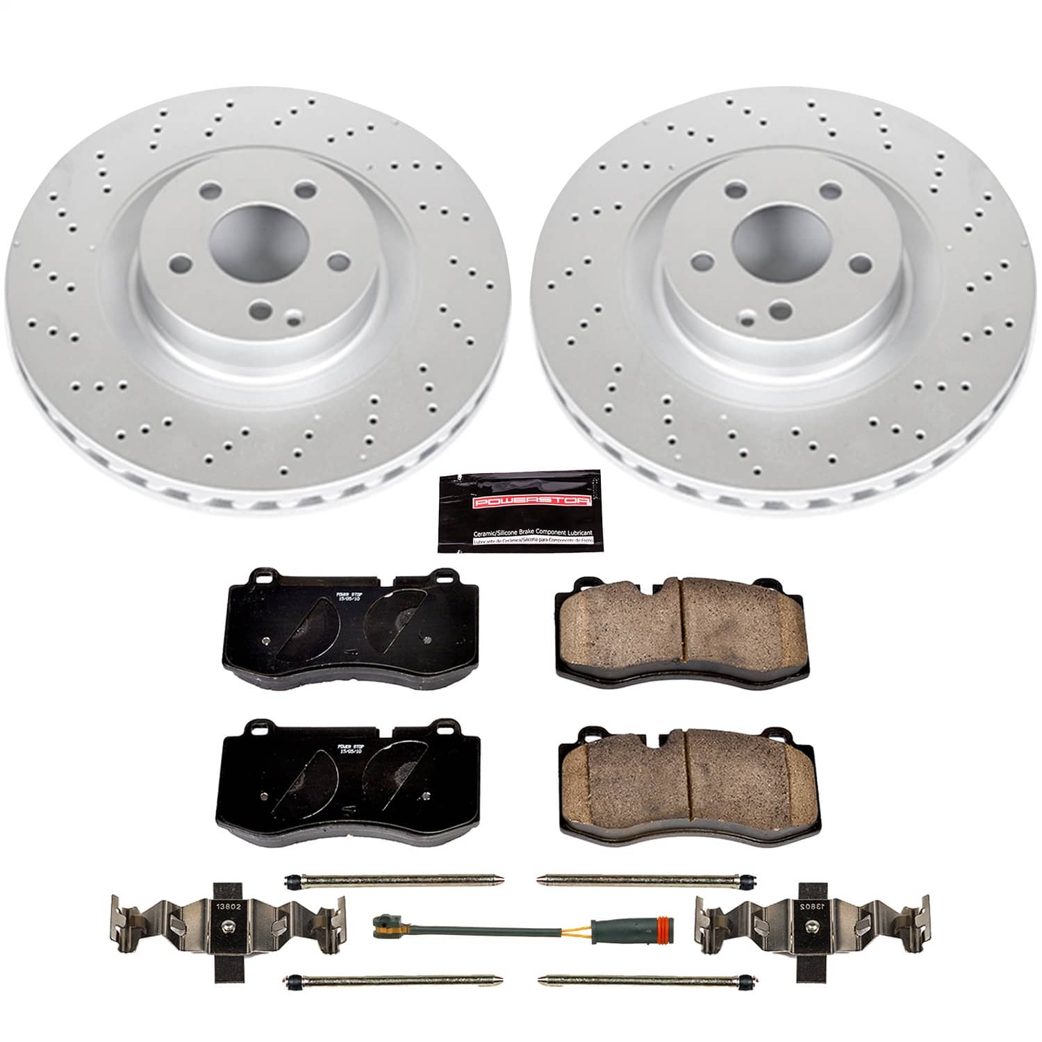Power Stop - CRK6755 - Front - Disc Brake Pad and Rotor Kit