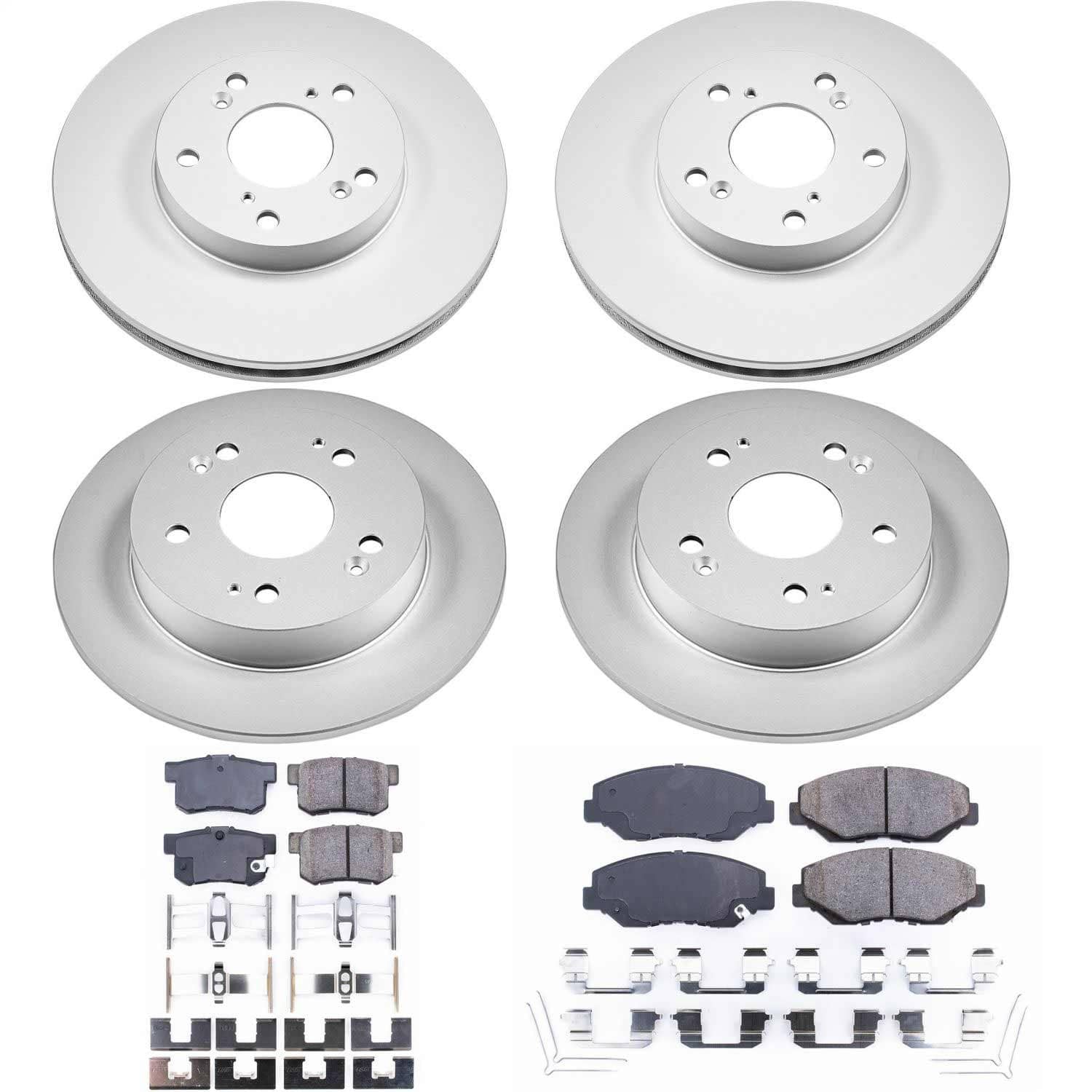 Power Stop - CRK6781 - Front and Rear - Disc Brake Pad and Rotor Kit