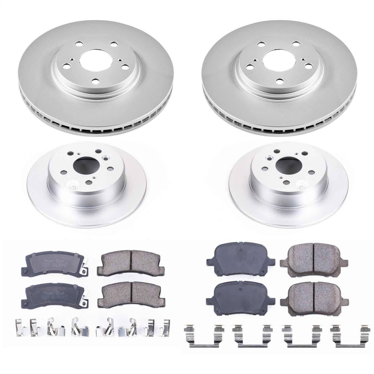 Power Stop - CRK6782 - Front and Rear - Disc Brake Pad and Rotor Kit