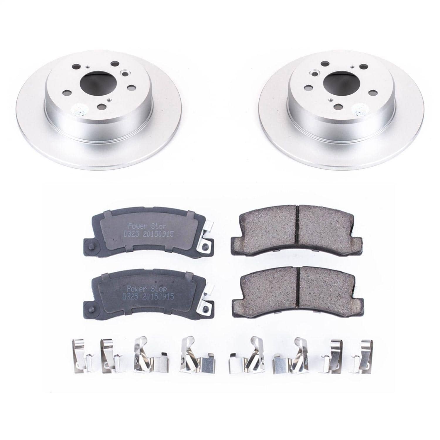 Power Stop - CRK6784 - Rear - Disc Brake Pad and Rotor Kit