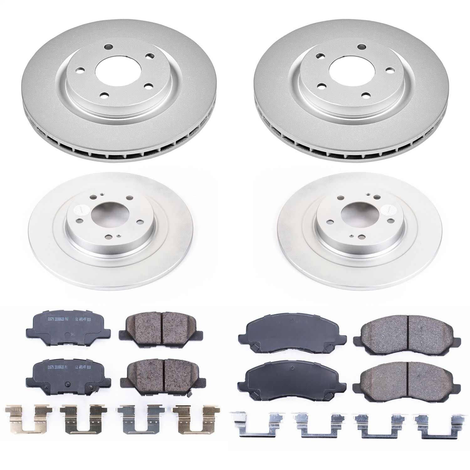 Power Stop - CRK6796 - Front and Rear - Disc Brake Pad and Rotor Kit
