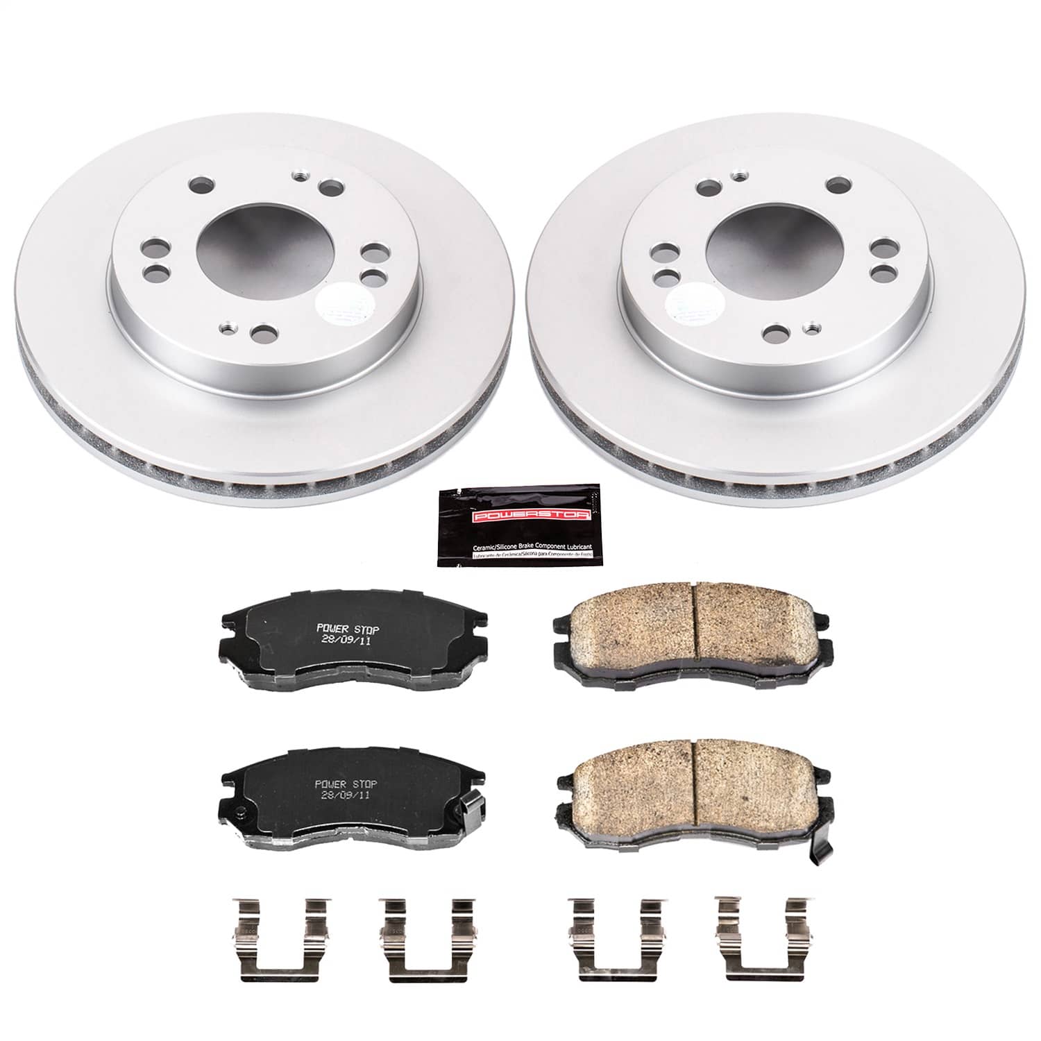 Power Stop - CRK681 - Front - Disc Brake Pad and Rotor Kit