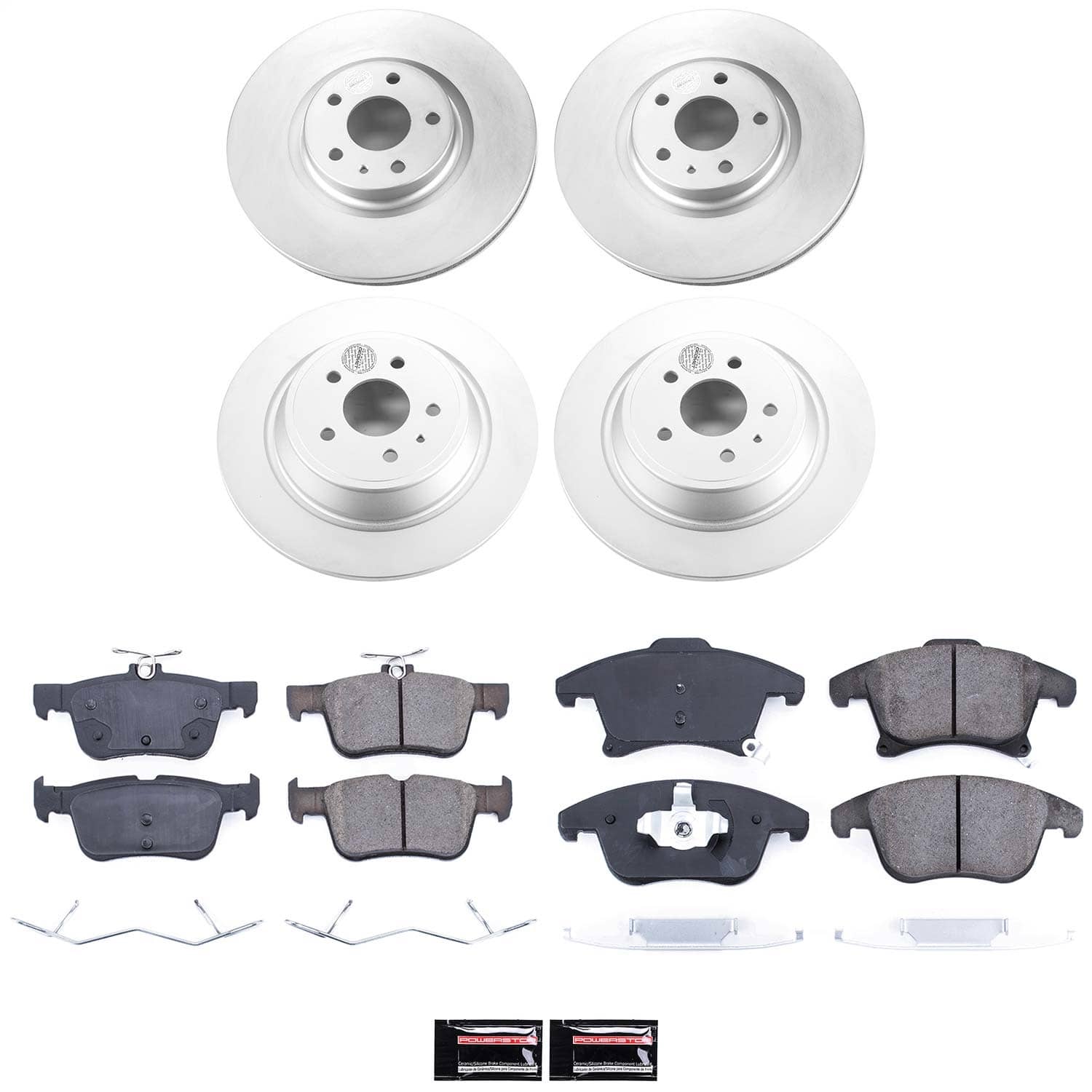 Power Stop - CRK6815 - Front and Rear - Disc Brake Pad and Rotor Kit