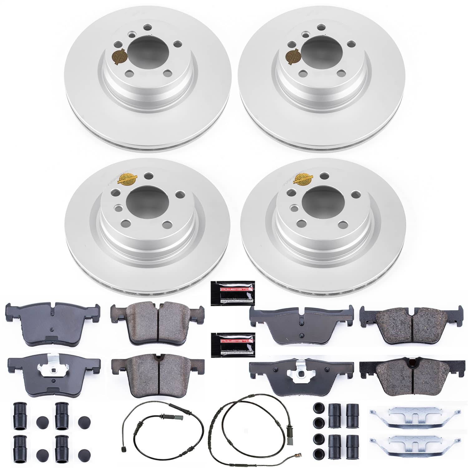 Power Stop - CRK6853 - Front and Rear - Disc Brake Pad and Rotor Kit