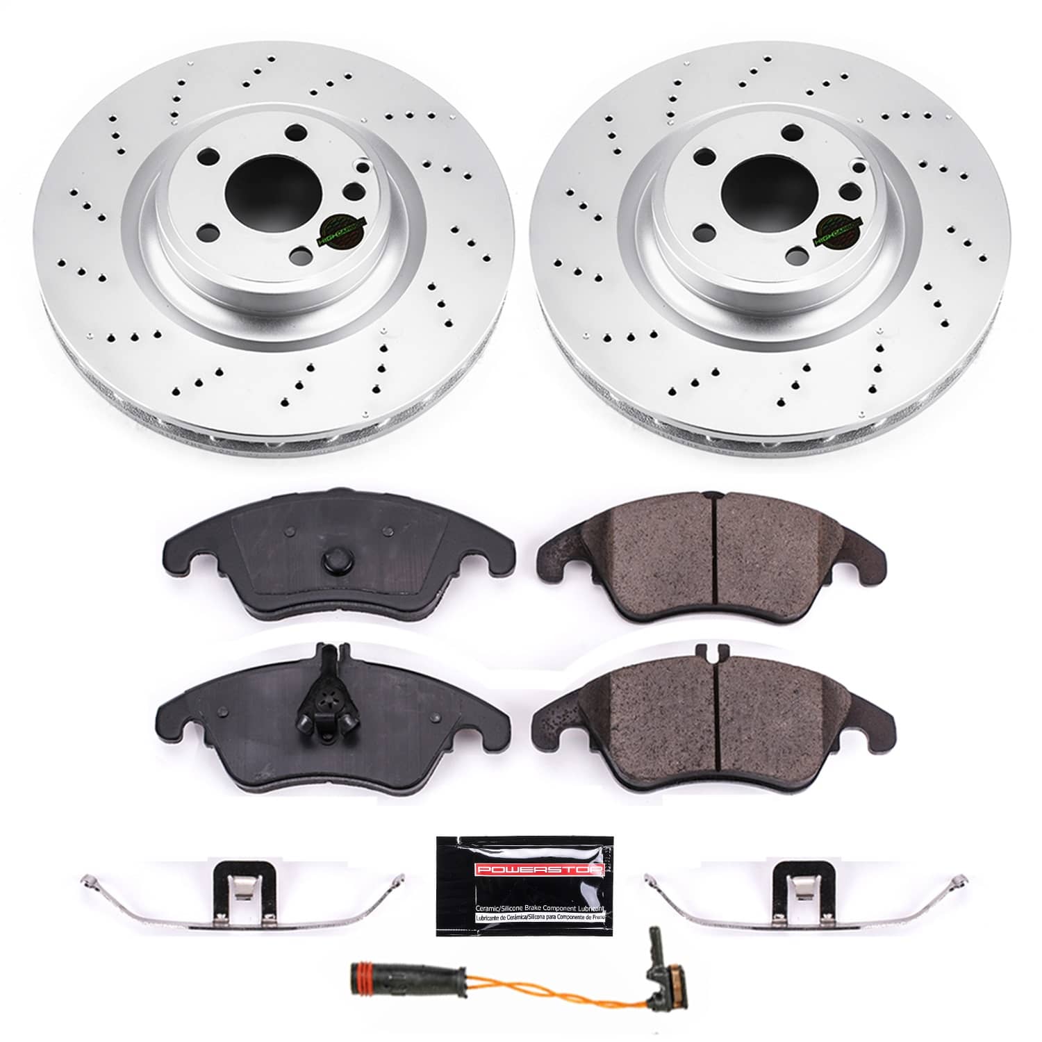 Power Stop - CRK6893 - Front - Disc Brake Pad and Rotor Kit