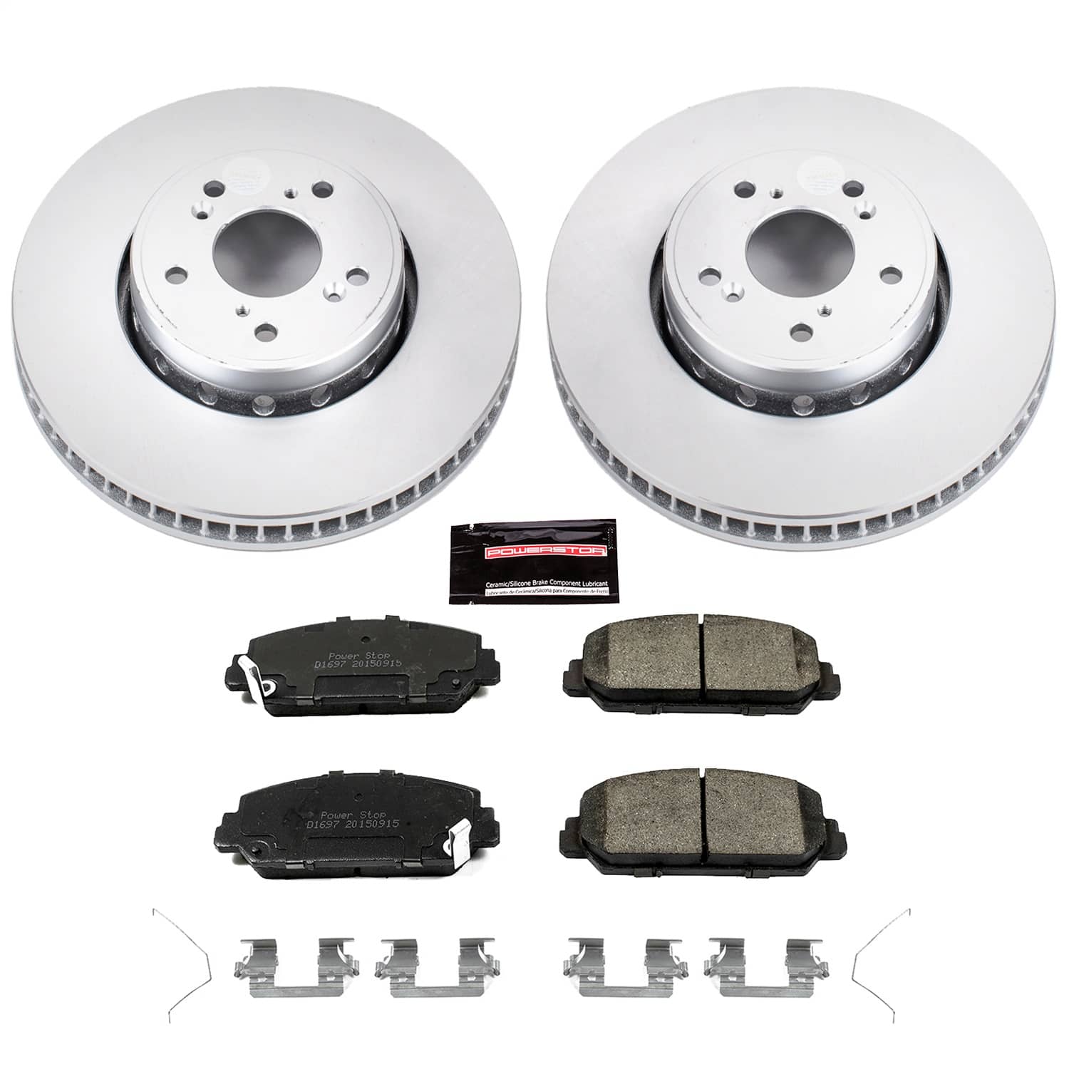 Power Stop - CRK6940 - Front - Disc Brake Pad and Rotor Kit