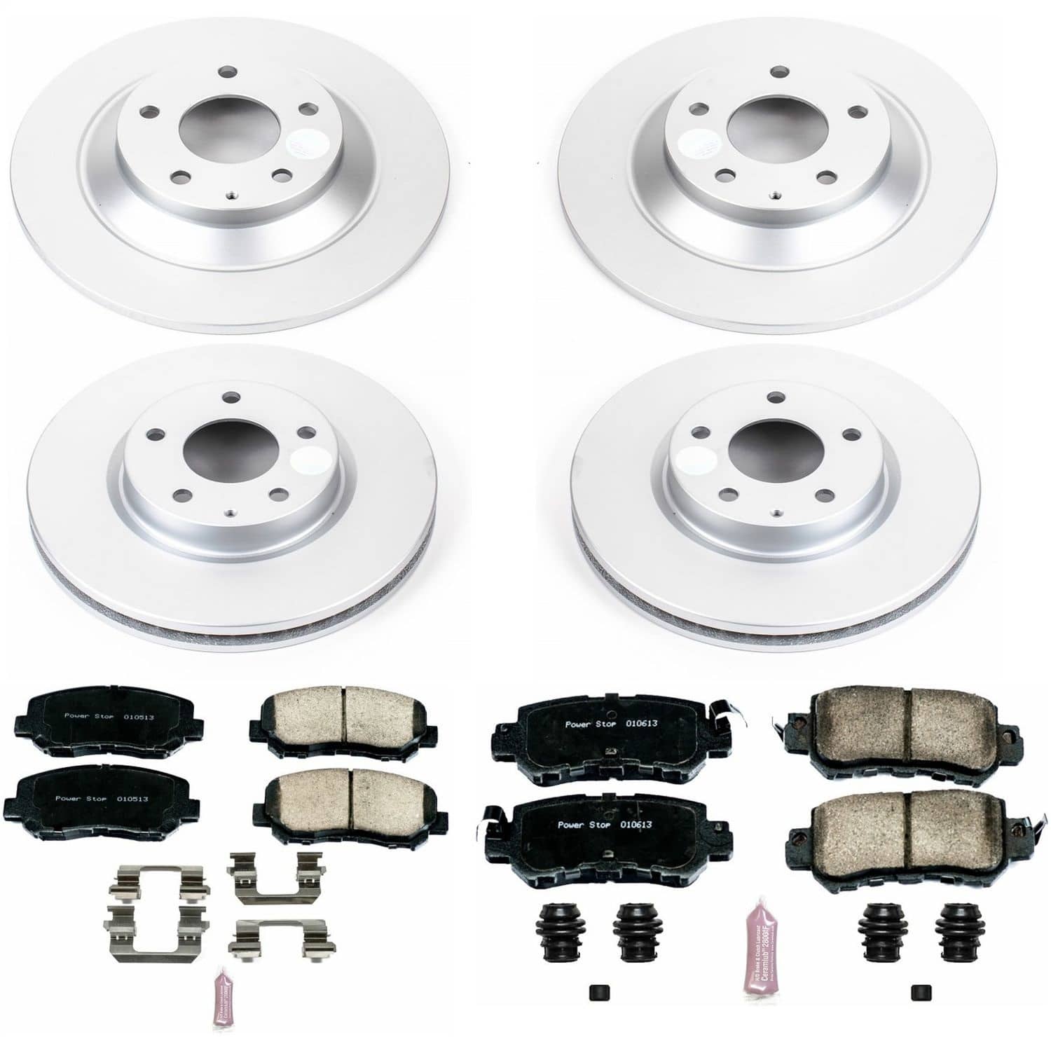 Power Stop - CRK6965 - Front and Rear - Disc Brake Pad and Rotor Kit