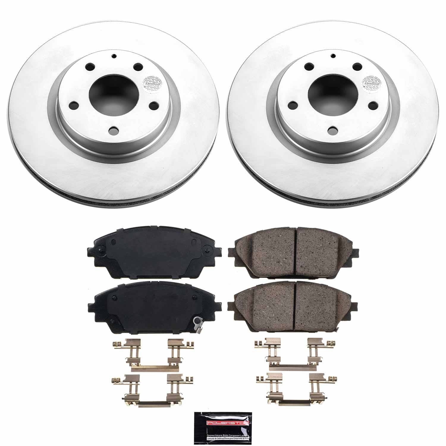 Power Stop - CRK6971 - Front - Disc Brake Pad and Rotor Kit