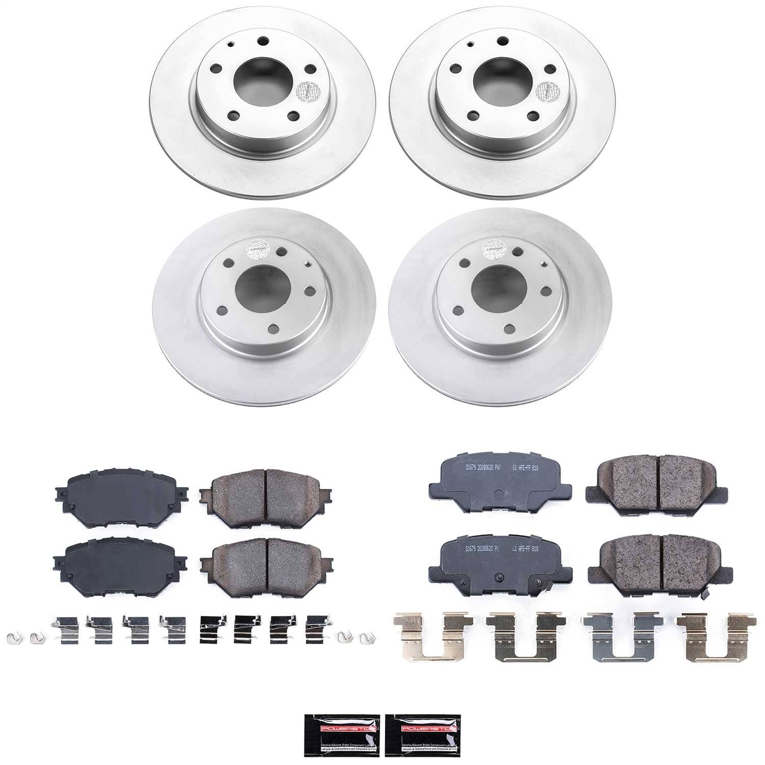 Power Stop - CRK6973 - Front and Rear - Disc Brake Pad and Rotor Kit