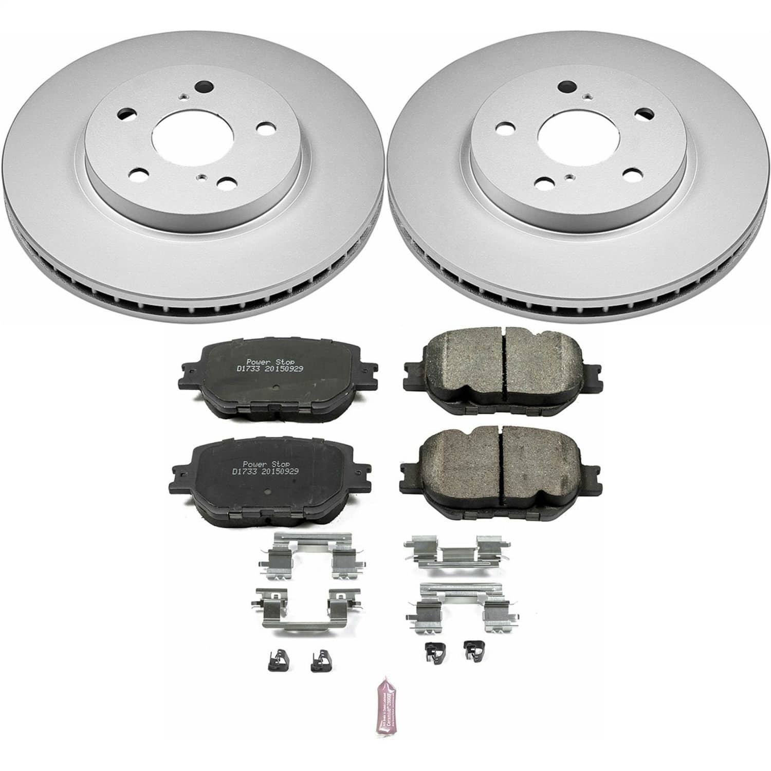 Power Stop - CRK6990 - Front - Disc Brake Pad and Rotor Kit