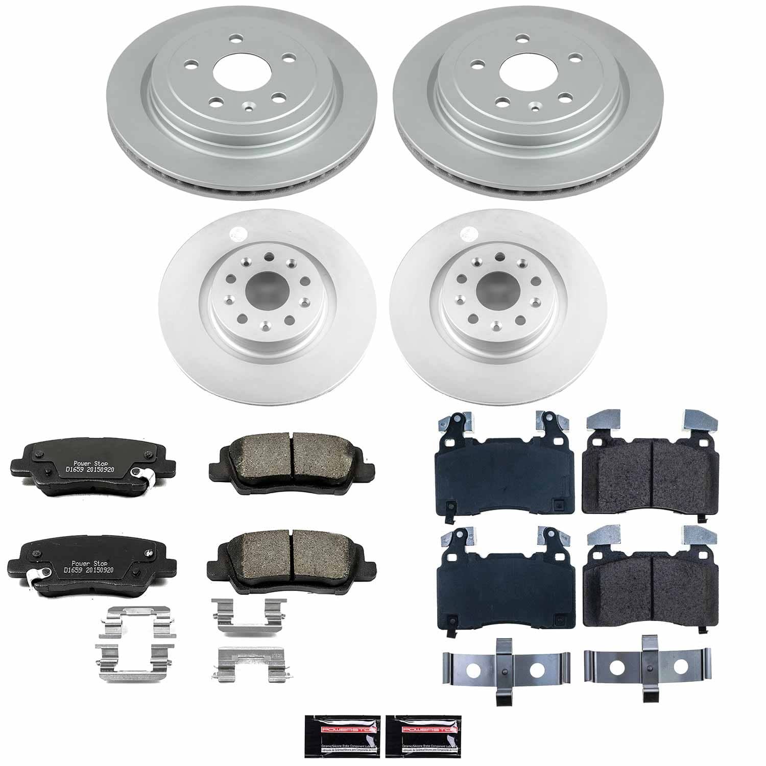 Power Stop - CRK6997 - Front and Rear - Disc Brake Pad and Rotor Kit