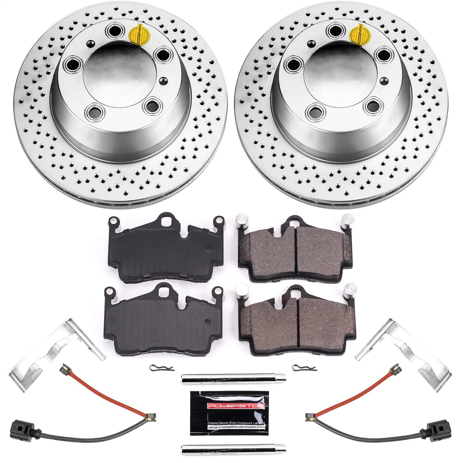 Power Stop - CRK7088 - Rear - Disc Brake Pad and Rotor Kit