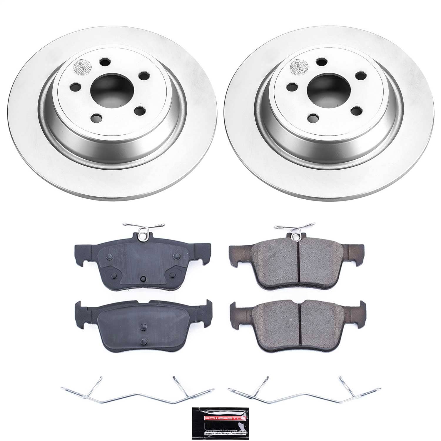 Power Stop - CRK7144 - Rear - Disc Brake Pad and Rotor Kit