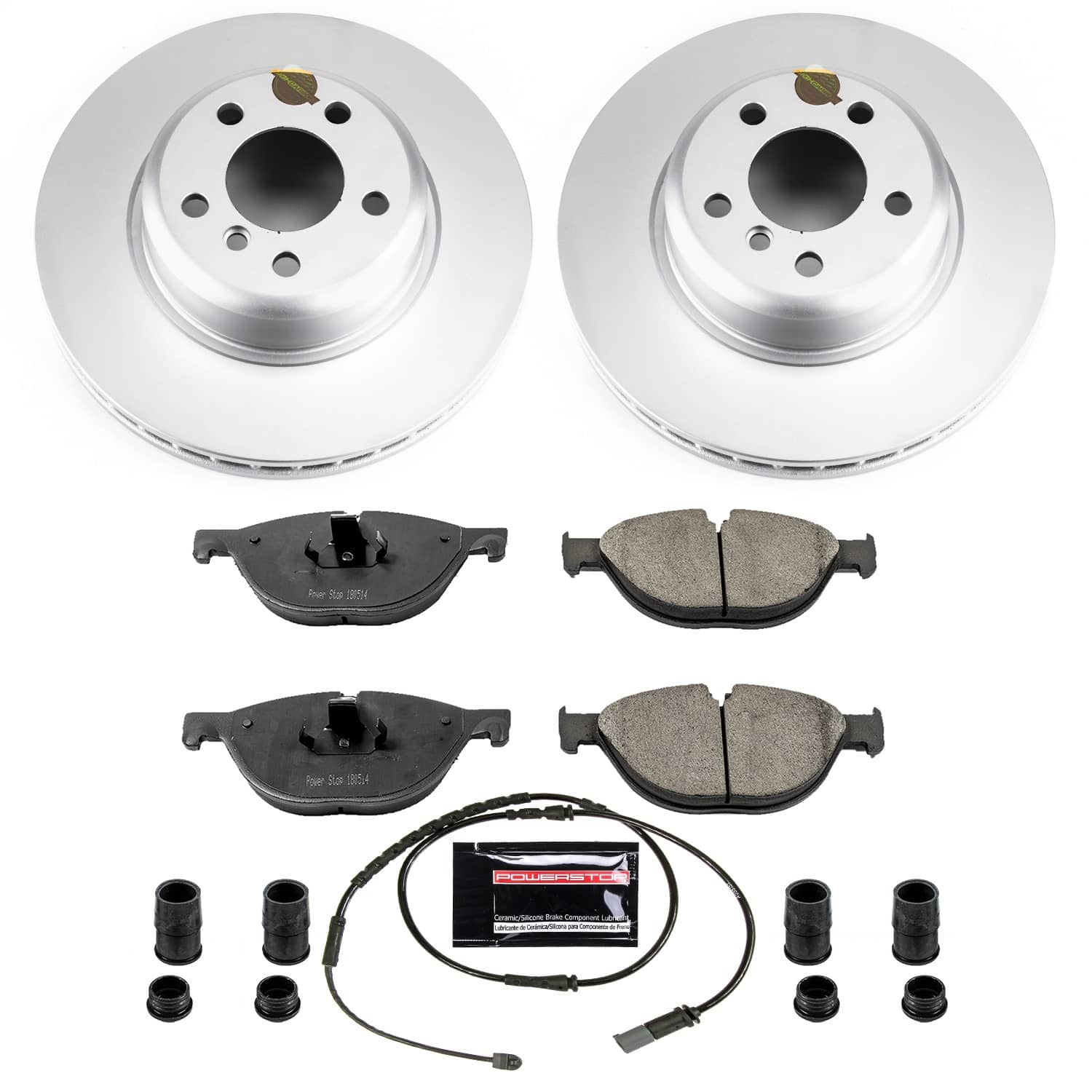 Power Stop - CRK7162 - Front - Disc Brake Pad and Rotor Kit