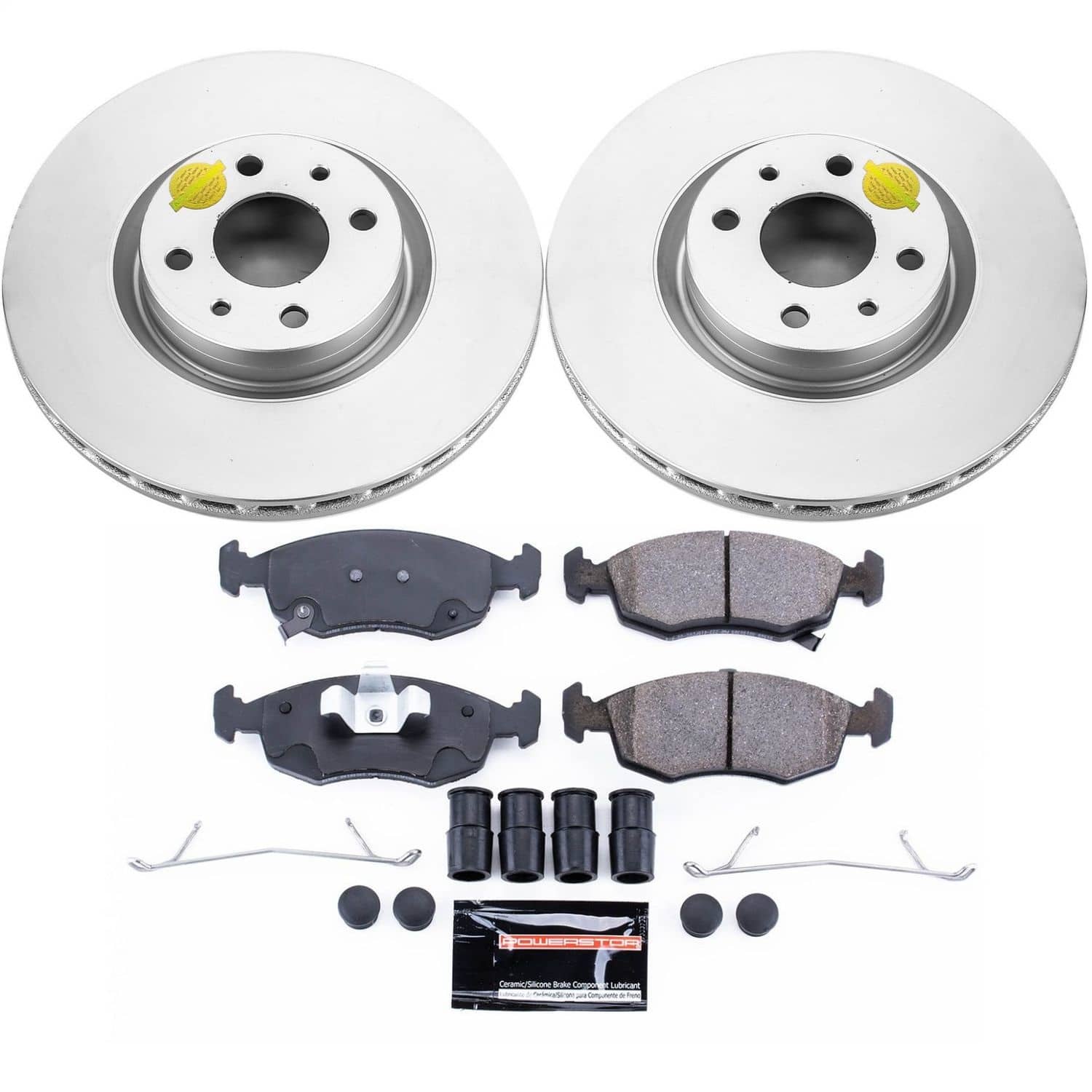 Power Stop - CRK7168 - Front - Disc Brake Pad and Rotor Kit
