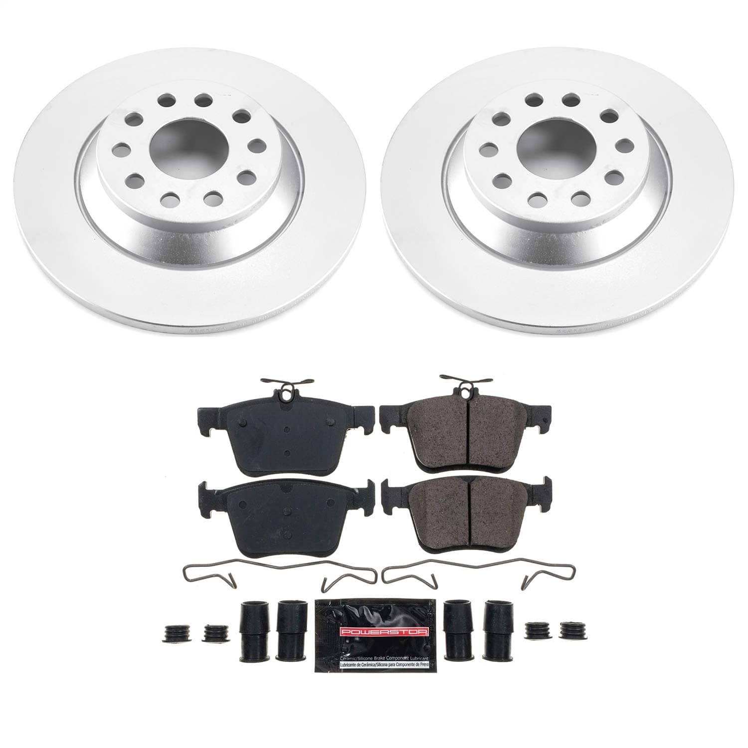 Power Stop - CRK7176 - Rear - Disc Brake Pad and Rotor Kit