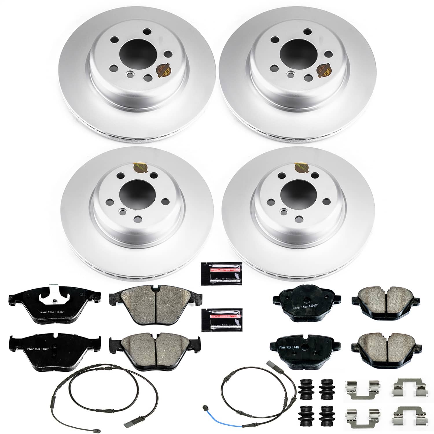 Power Stop - CRK7237 - Front and Rear - Disc Brake Pad and Rotor Kit