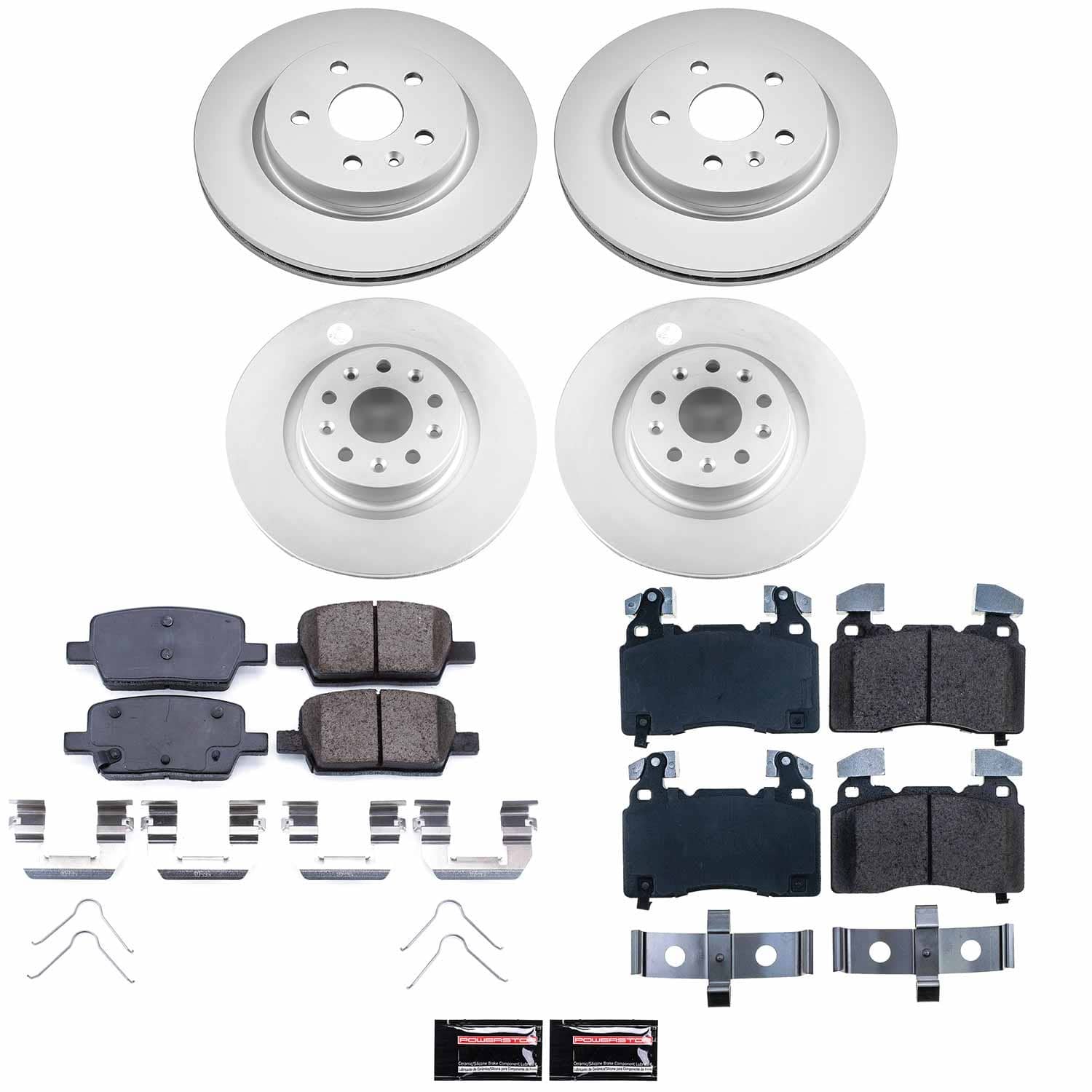 Power Stop - CRK7292 - Front and Rear - Disc Brake Pad and Rotor Kit