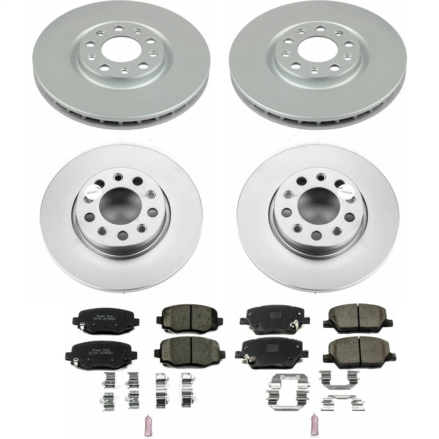 Power Stop - CRK7300 - Front and Rear - Disc Brake Pad and Rotor Kit