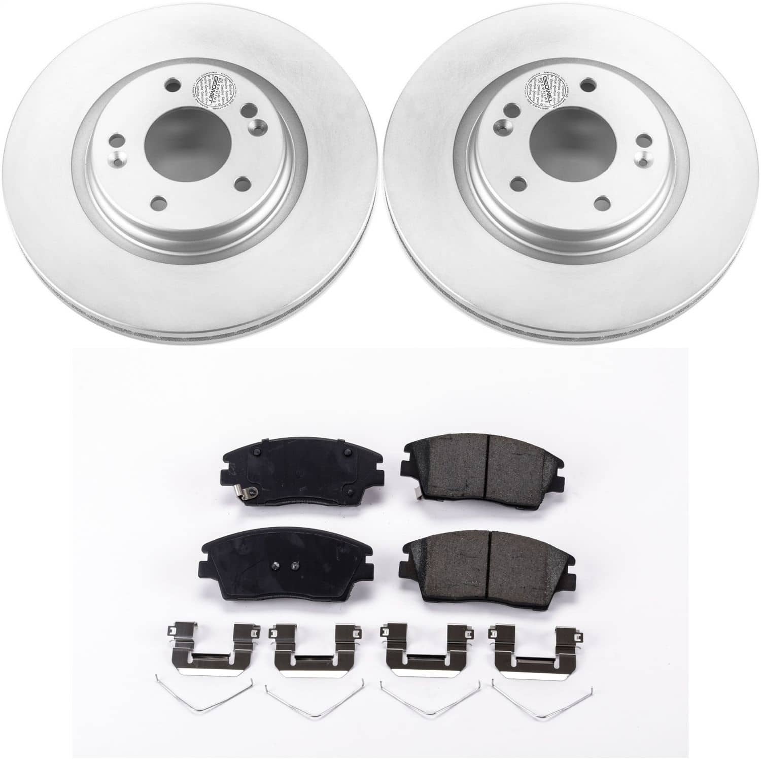 Power Stop - CRK7355 - Front - Disc Brake Pad and Rotor Kit