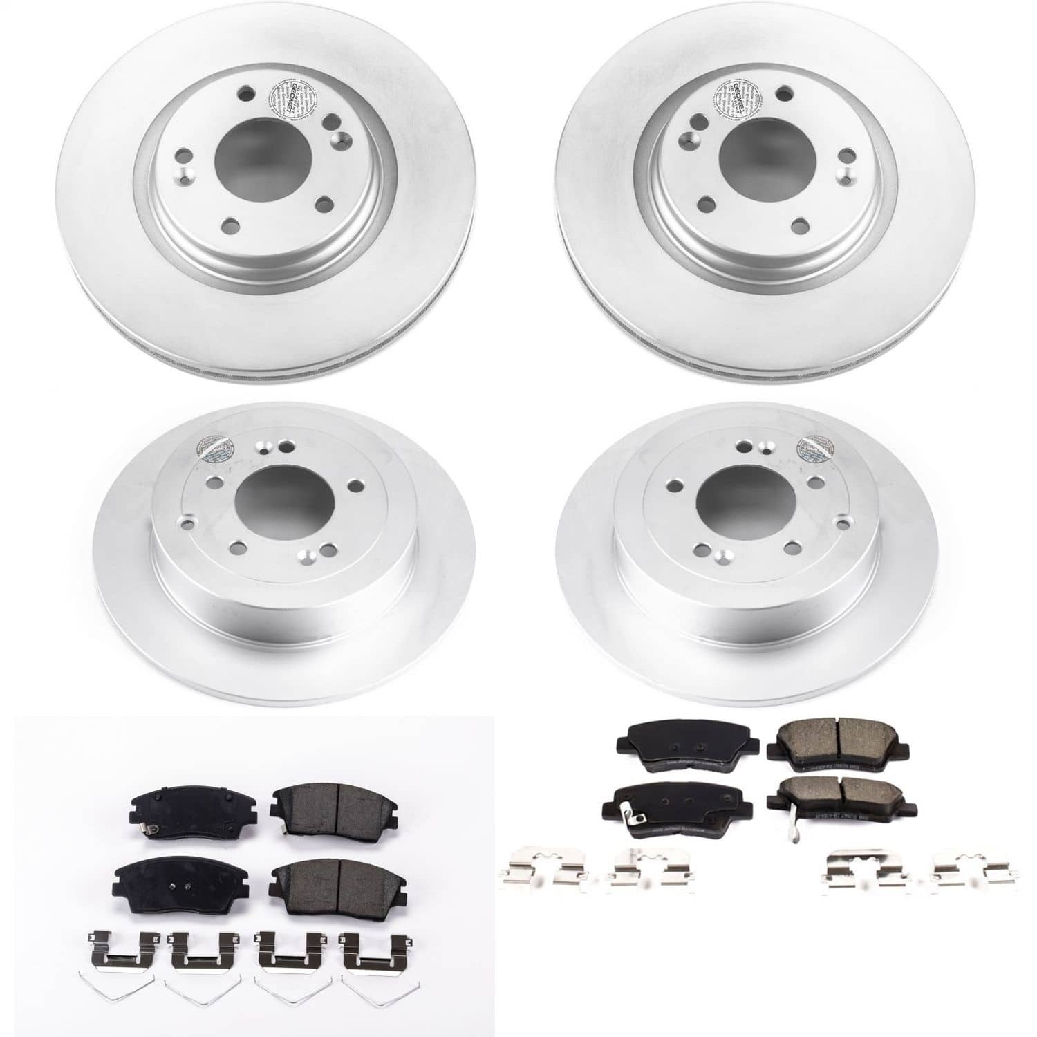 Power Stop - CRK7581 - Front and Rear - Disc Brake Pad and Rotor Kit