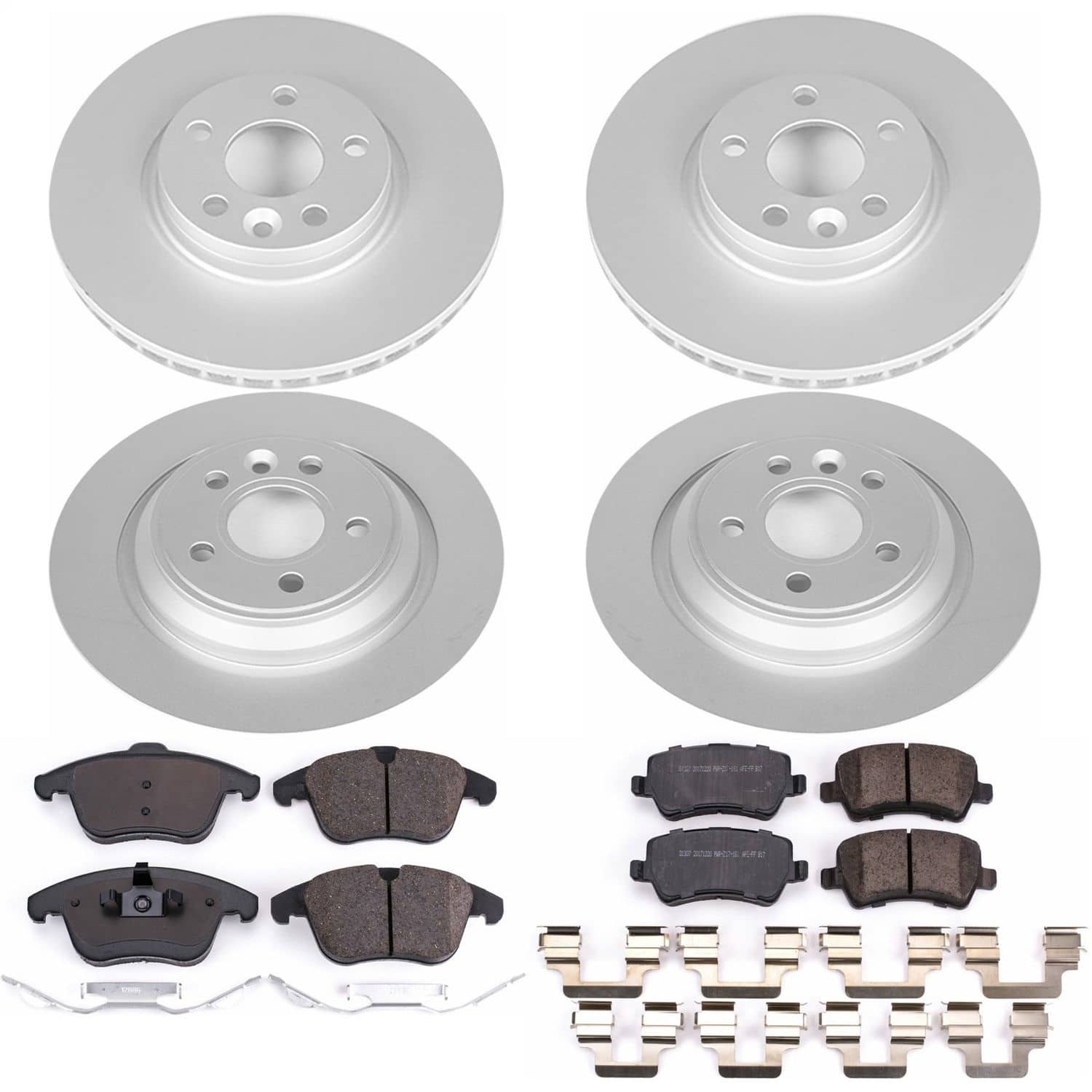 Power Stop - CRK7636 - Front and Rear - Disc Brake Pad and Rotor Kit