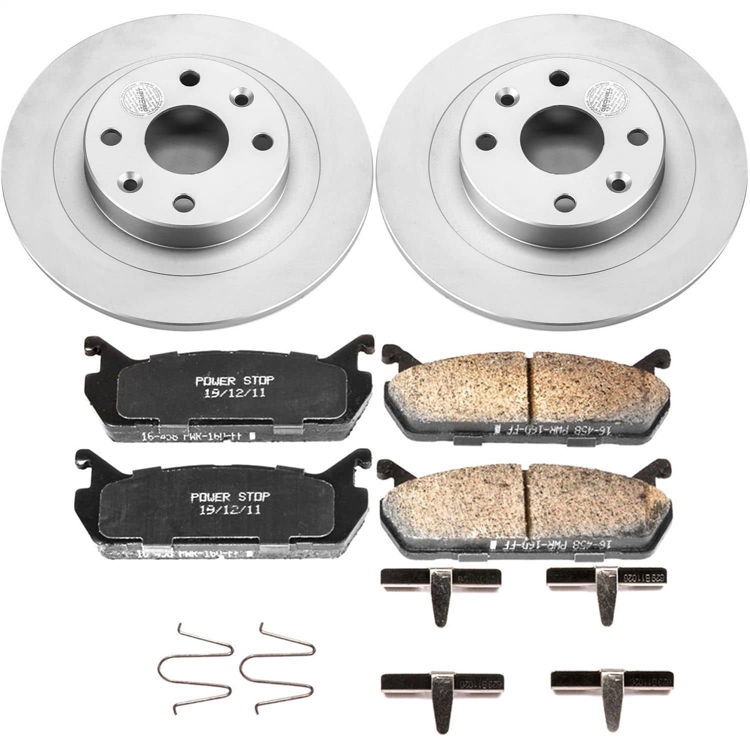 Power Stop - CRK770 - Rear - Disc Brake Pad and Rotor Kit