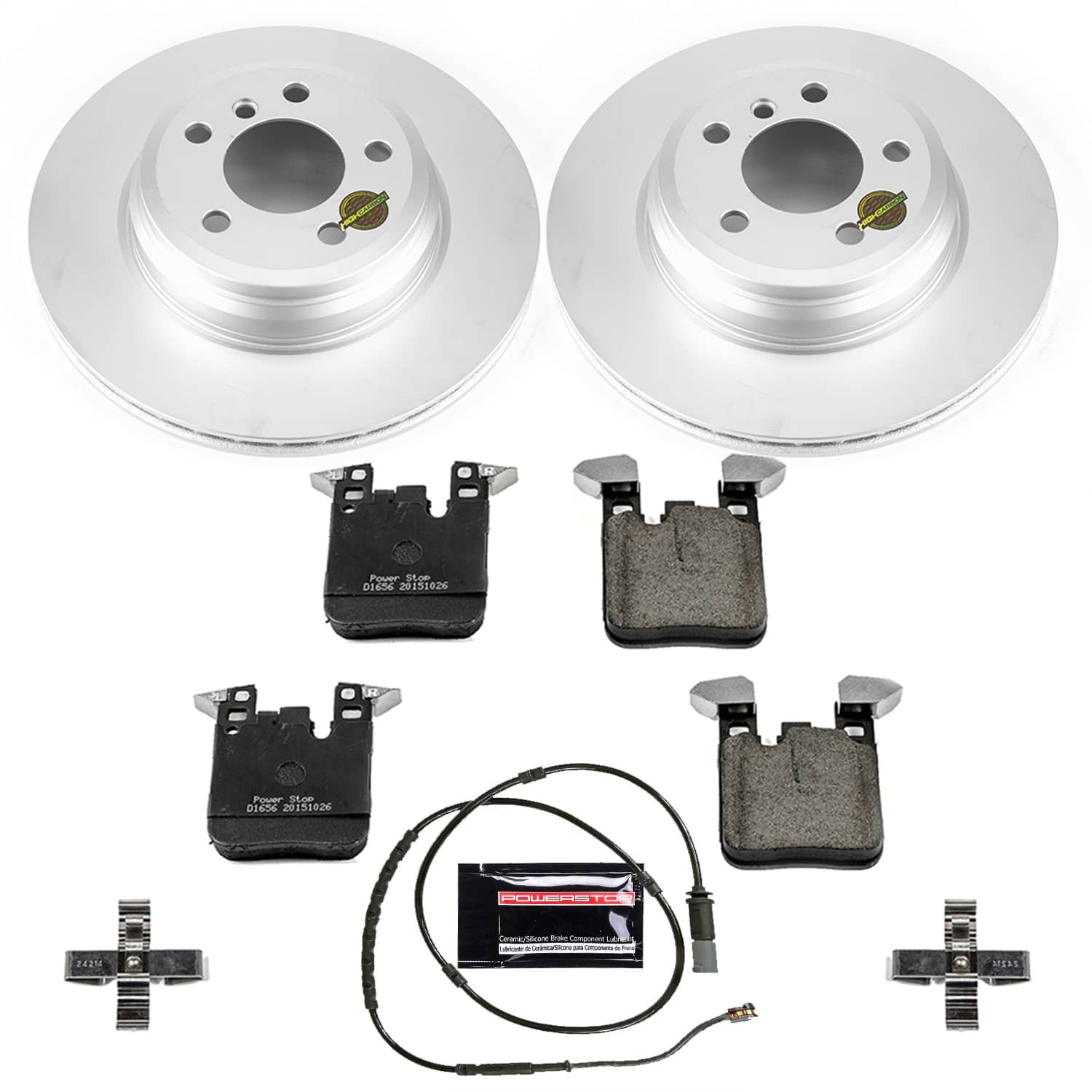 Power Stop - CRK7717 - Rear - Disc Brake Pad and Rotor Kit