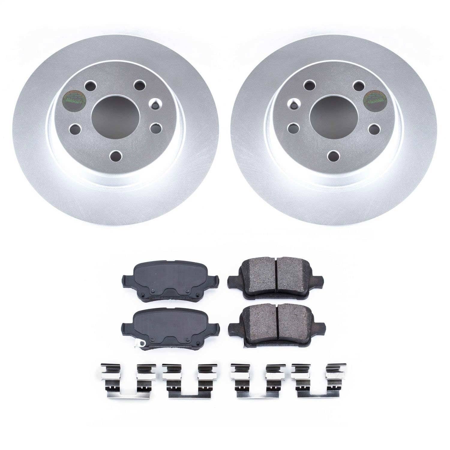 Power Stop - CRK7720 - Rear - Disc Brake Pad and Rotor Kit