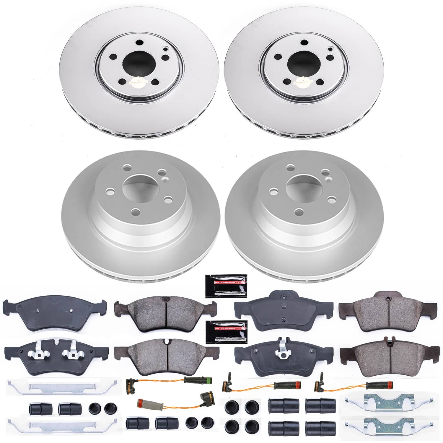 Power Stop - CRK7762 - Front and Rear - Disc Brake Pad and Rotor Kit