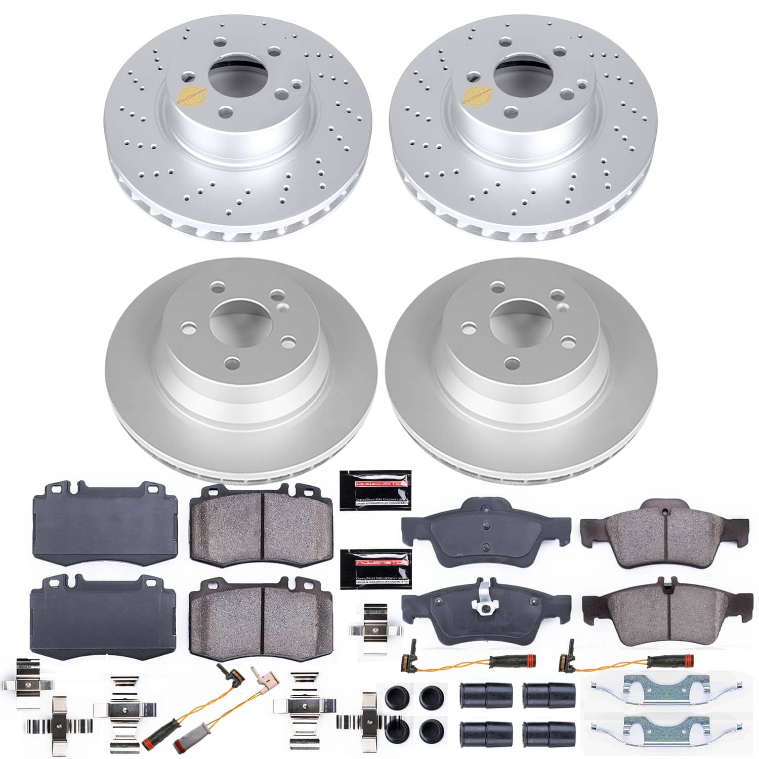 Power Stop - CRK7764 - Front and Rear - Disc Brake Pad and Rotor Kit