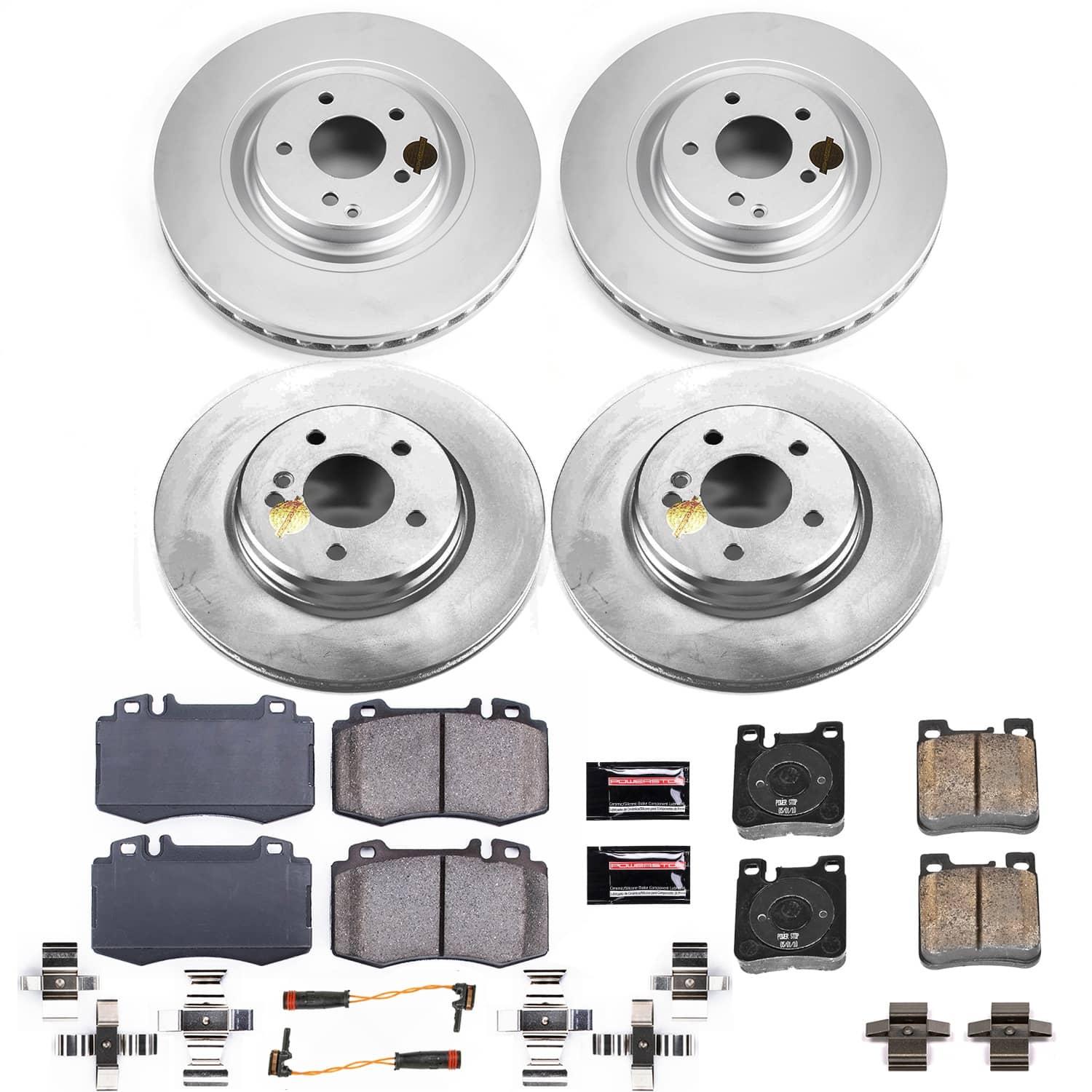 Power Stop - CRK7828 - Front and Rear - Disc Brake Pad and Rotor Kit