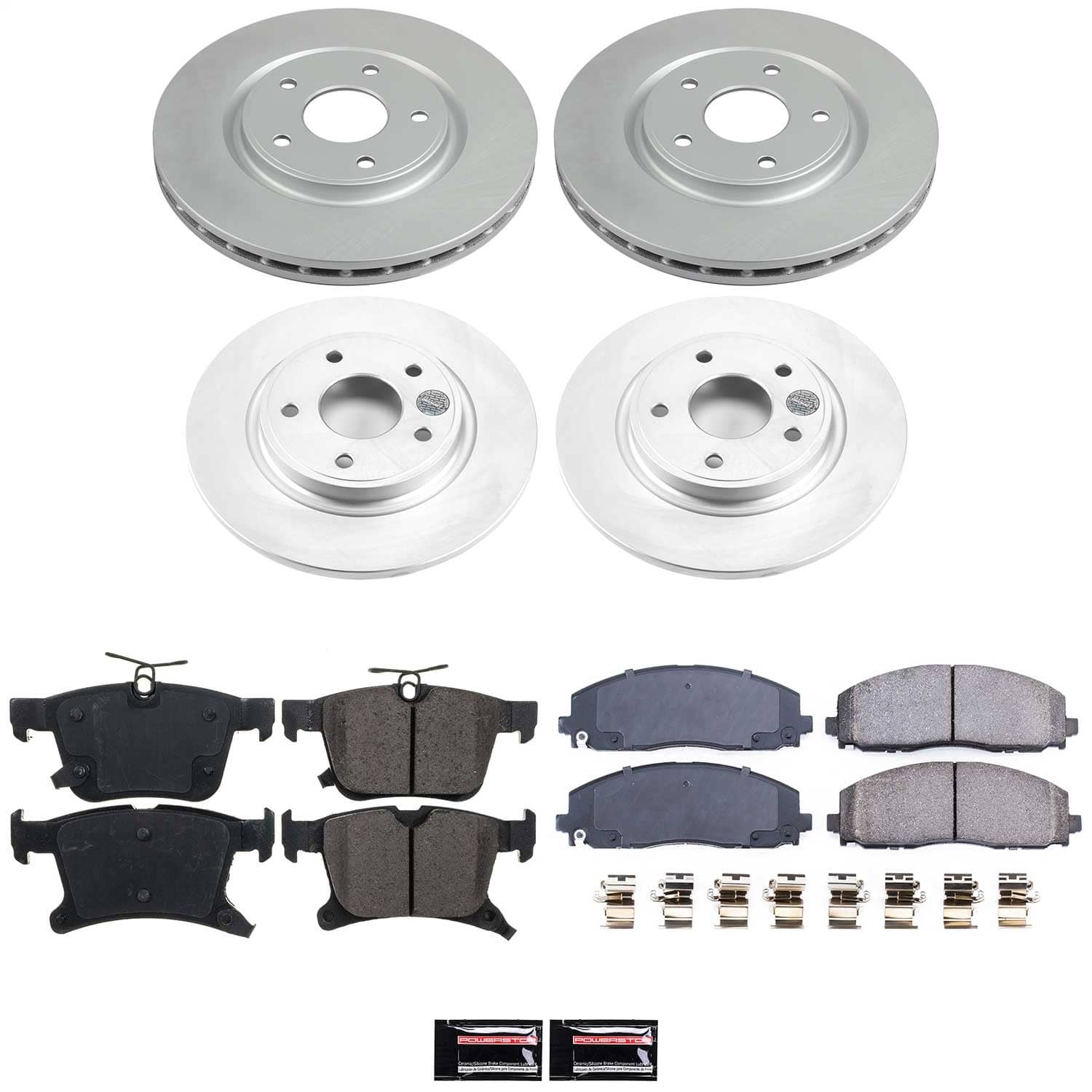 Power Stop - CRK7841 - Front and Rear - Disc Brake Pad and Rotor Kit