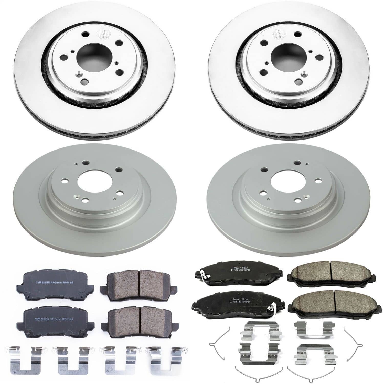 Power Stop - CRK7922 - Front and Rear - Disc Brake Pad and Rotor Kit